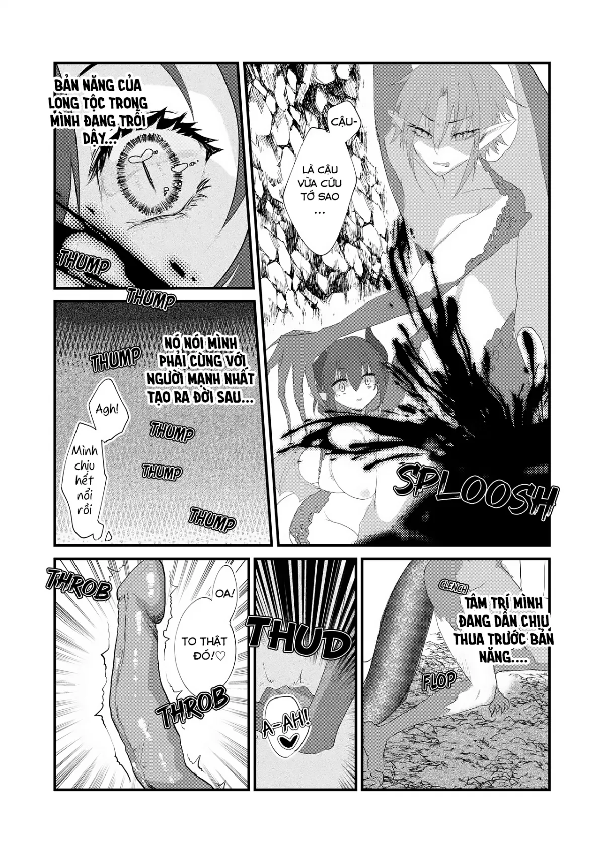 HentaiVN.net - Ảnh 12 - Đêm đầu tiên ngọt ngào của cặp đôi Long tộc! [The Transsexual Coupling of the Dragonewts] - Oneshot