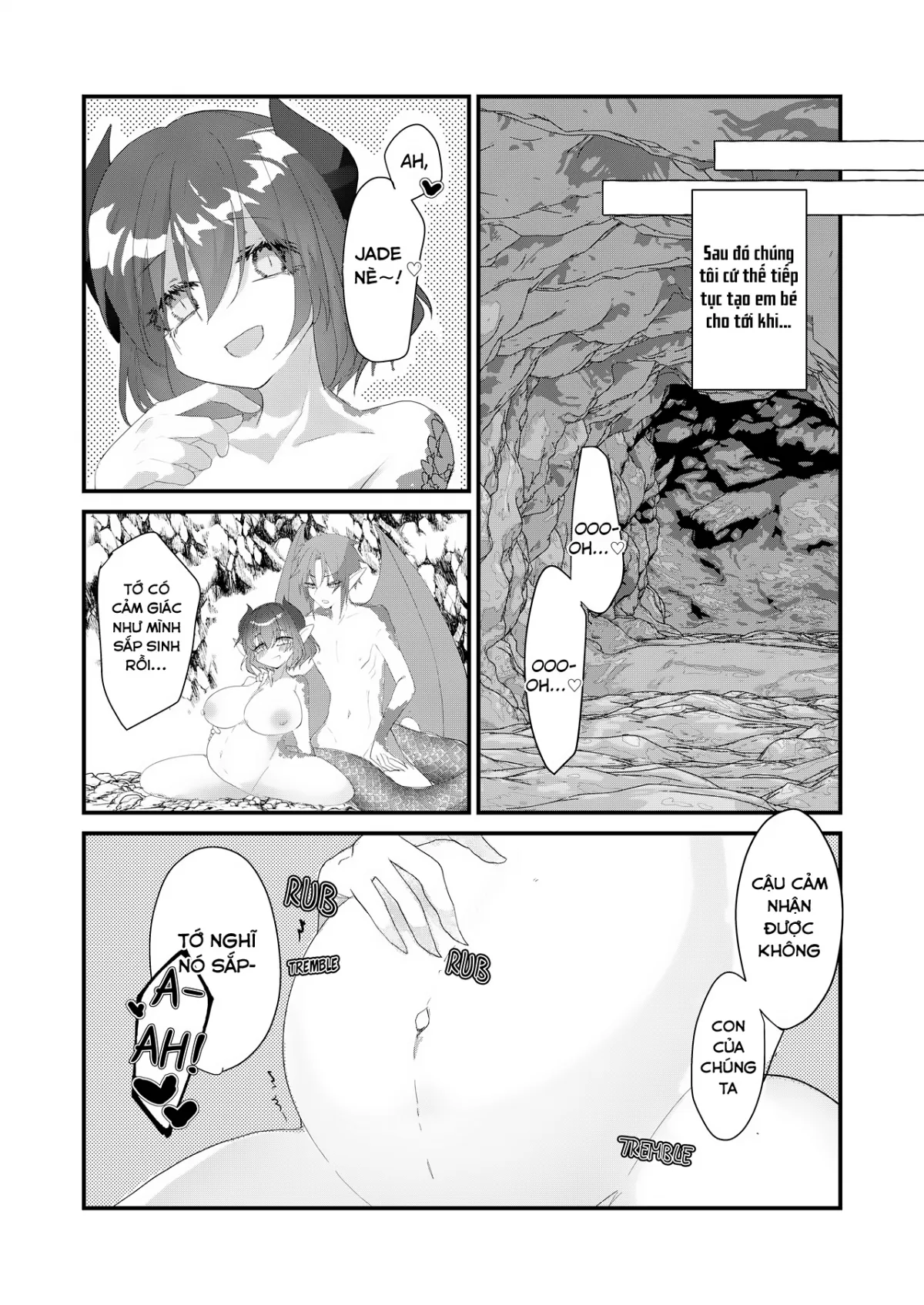 HentaiVN.net - Ảnh 21 - Đêm đầu tiên ngọt ngào của cặp đôi Long tộc! [The Transsexual Coupling of the Dragonewts] - Oneshot