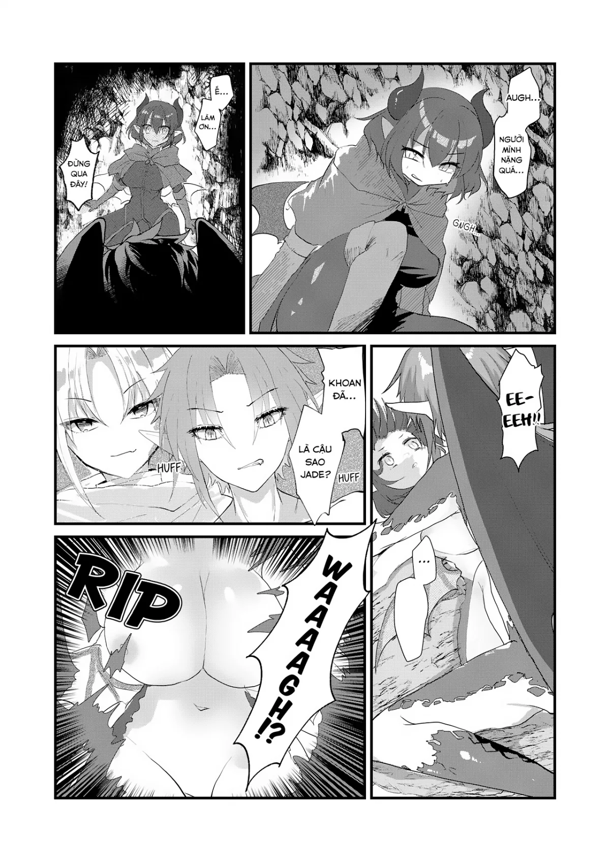 HentaiVN.net - Ảnh 6 - Đêm đầu tiên ngọt ngào của cặp đôi Long tộc! [The Transsexual Coupling of the Dragonewts] - Oneshot
