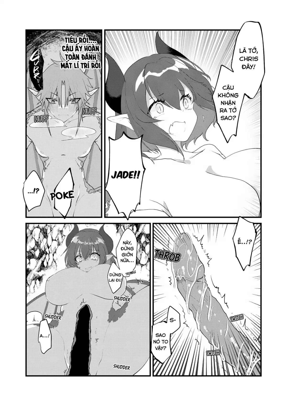 HentaiVN.net - Ảnh 7 - Đêm đầu tiên ngọt ngào của cặp đôi Long tộc! [The Transsexual Coupling of the Dragonewts] - Oneshot