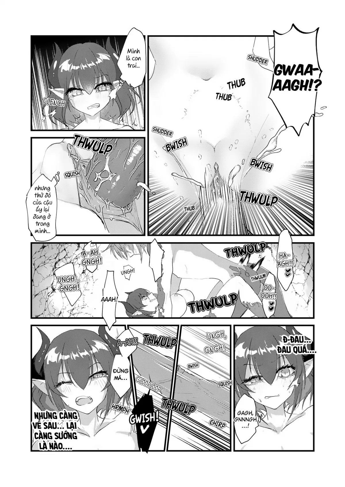 HentaiVN.net - Ảnh 8 - Đêm đầu tiên ngọt ngào của cặp đôi Long tộc! [The Transsexual Coupling of the Dragonewts] - Oneshot