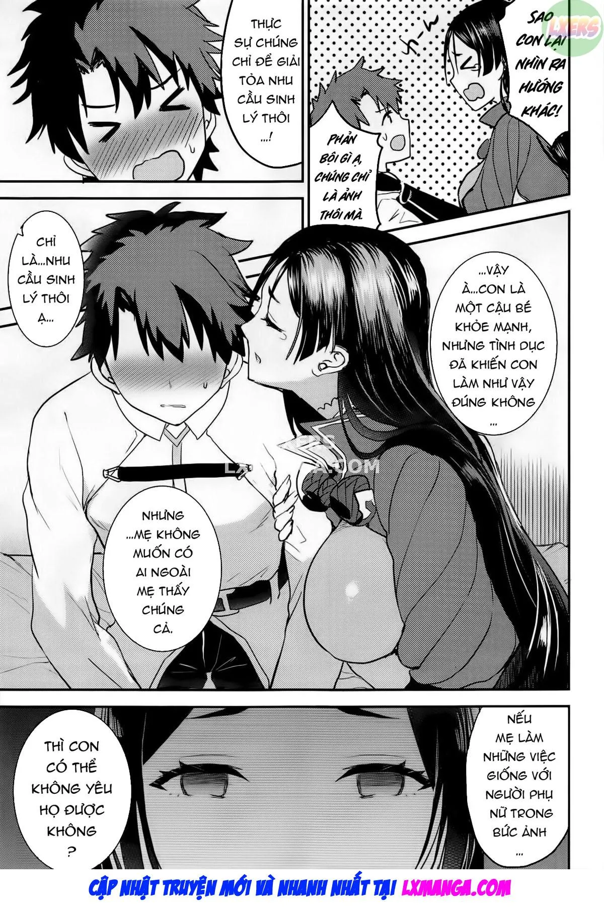 HentaiVN.net - Ảnh 8 - Look At Your Mama Only! [Haha Dake O Mite Ite] - Oneshot