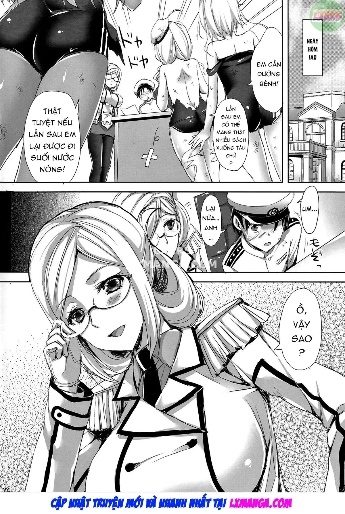 HentaiVN.net - Ảnh 26 - Katori Sensei No Yasen Jugyou [Katori-Sensei's Field Training] - Oneshot