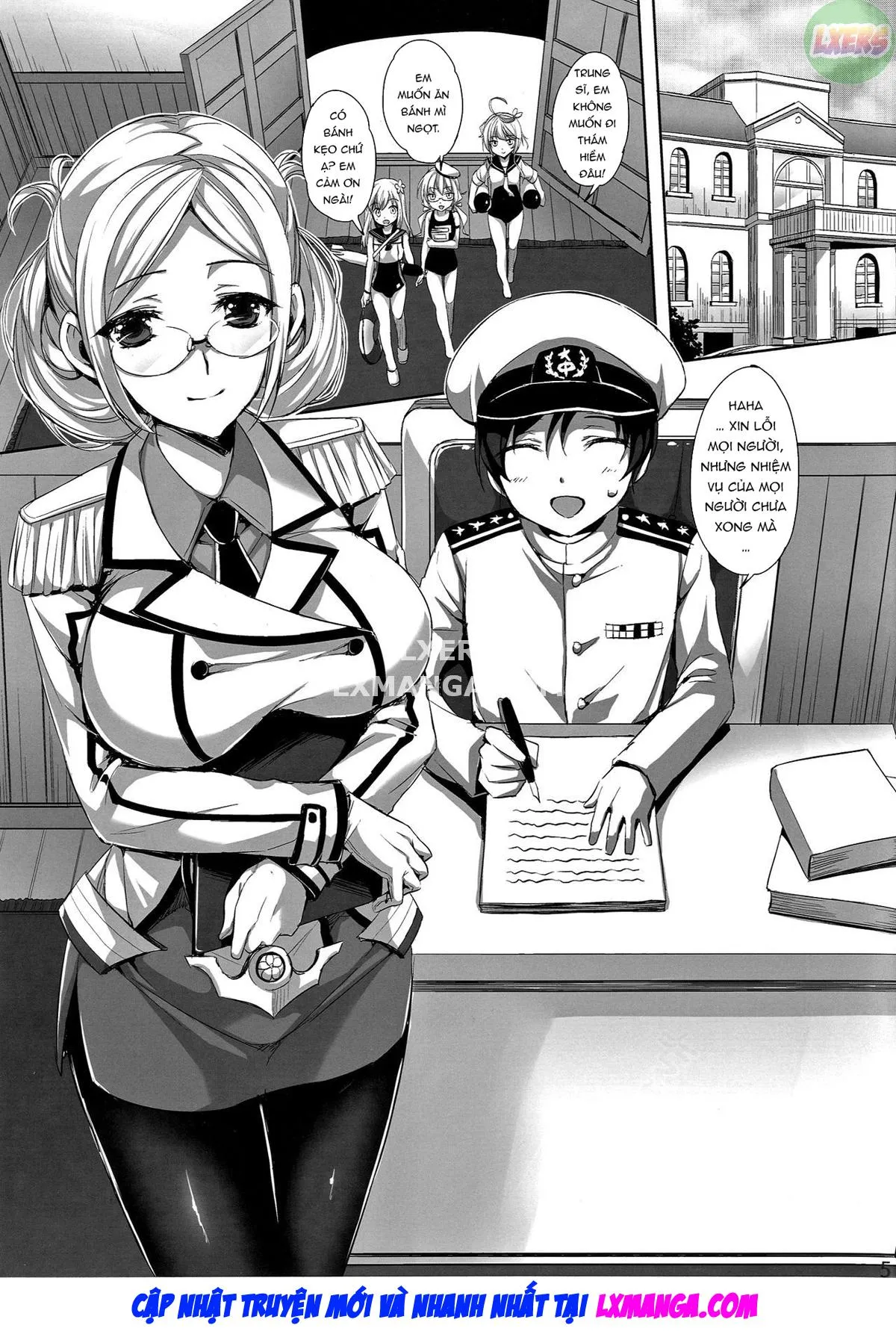 HentaiVN.net - Ảnh 7 - Katori Sensei No Yasen Jugyou [Katori-Sensei's Field Training] - Oneshot