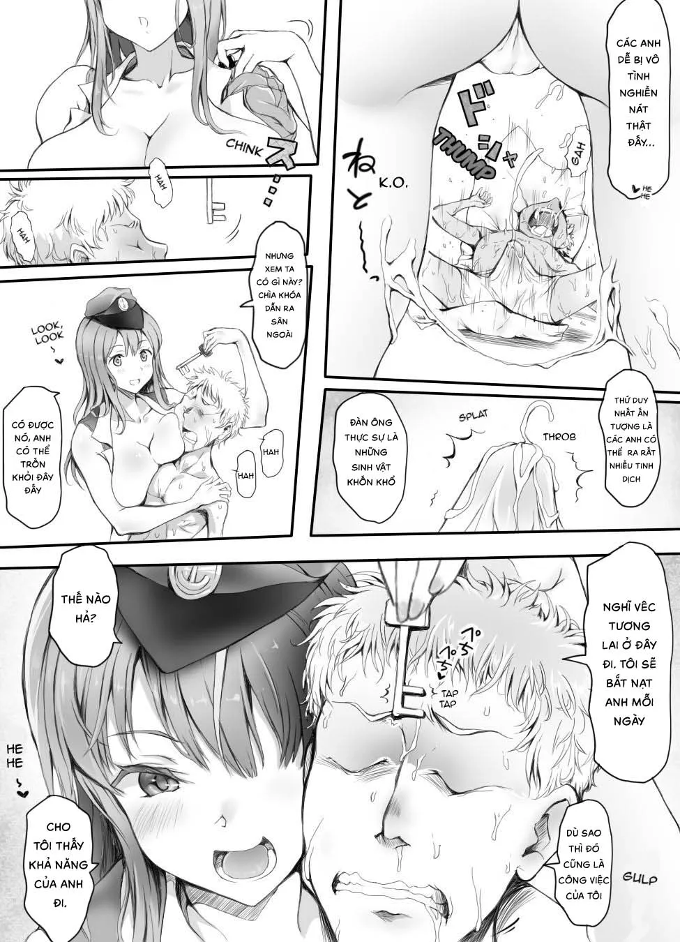 HentaiVN.net - Ảnh 25 - Horny Jail [Appaku Sakusei Torawareru Karada] - Oneshot