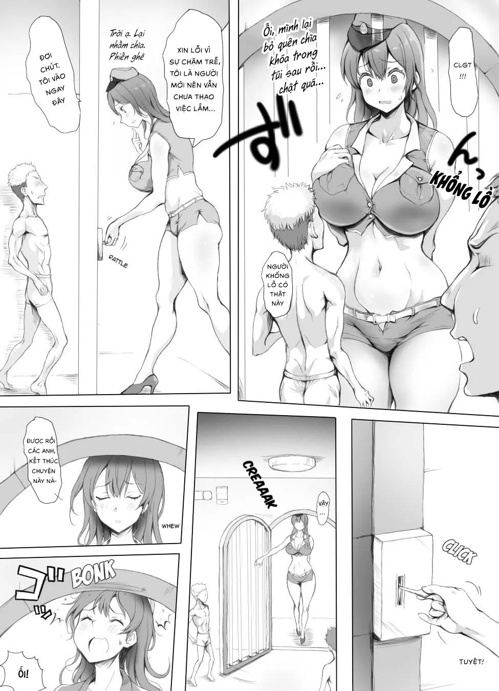 HentaiVN.net - Ảnh 3 - Horny Jail [Appaku Sakusei Torawareru Karada] - Oneshot