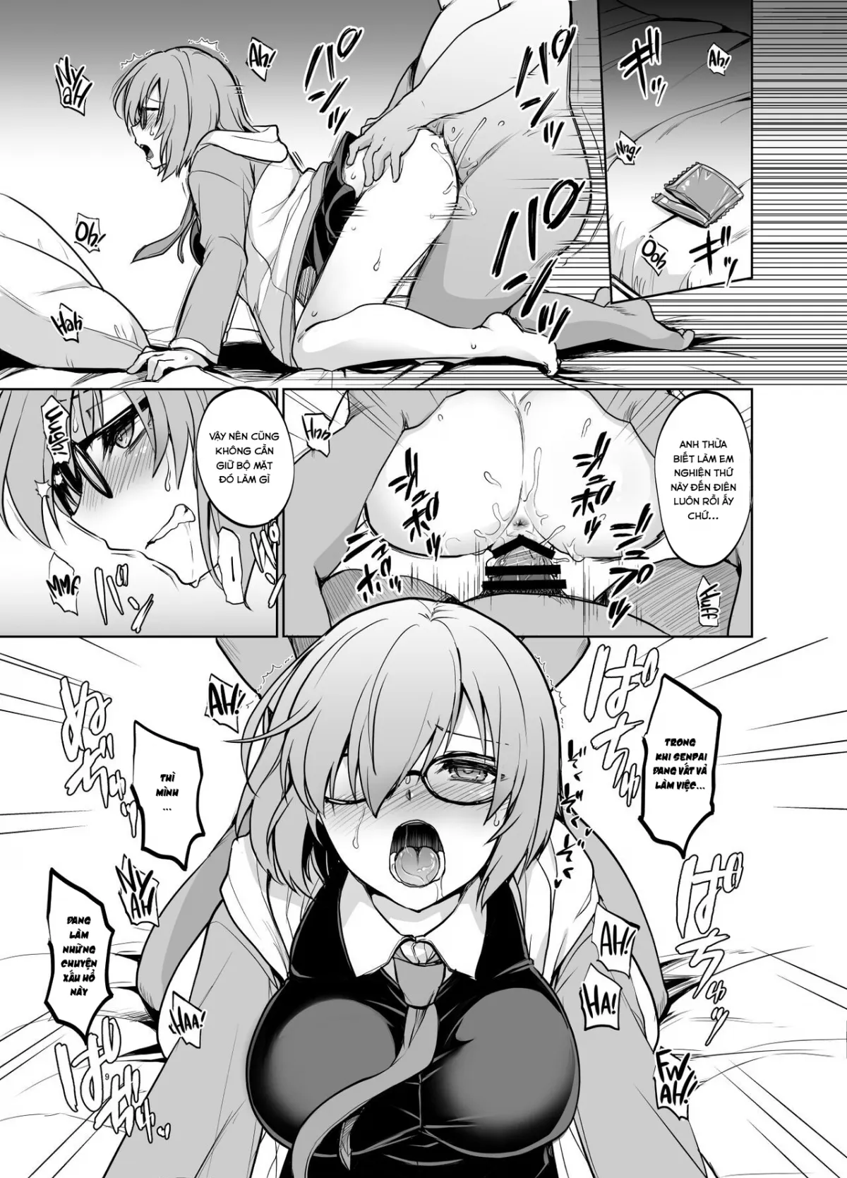 HentaiVN.net - Ảnh 5 - Senpai ga Rayshift Chuu Dake Kankei o Sematte Kuru Seiyoku Ousei na Chaldea Shokuin Oji-san to Mash (Fate/Grand Order) - Oneshot