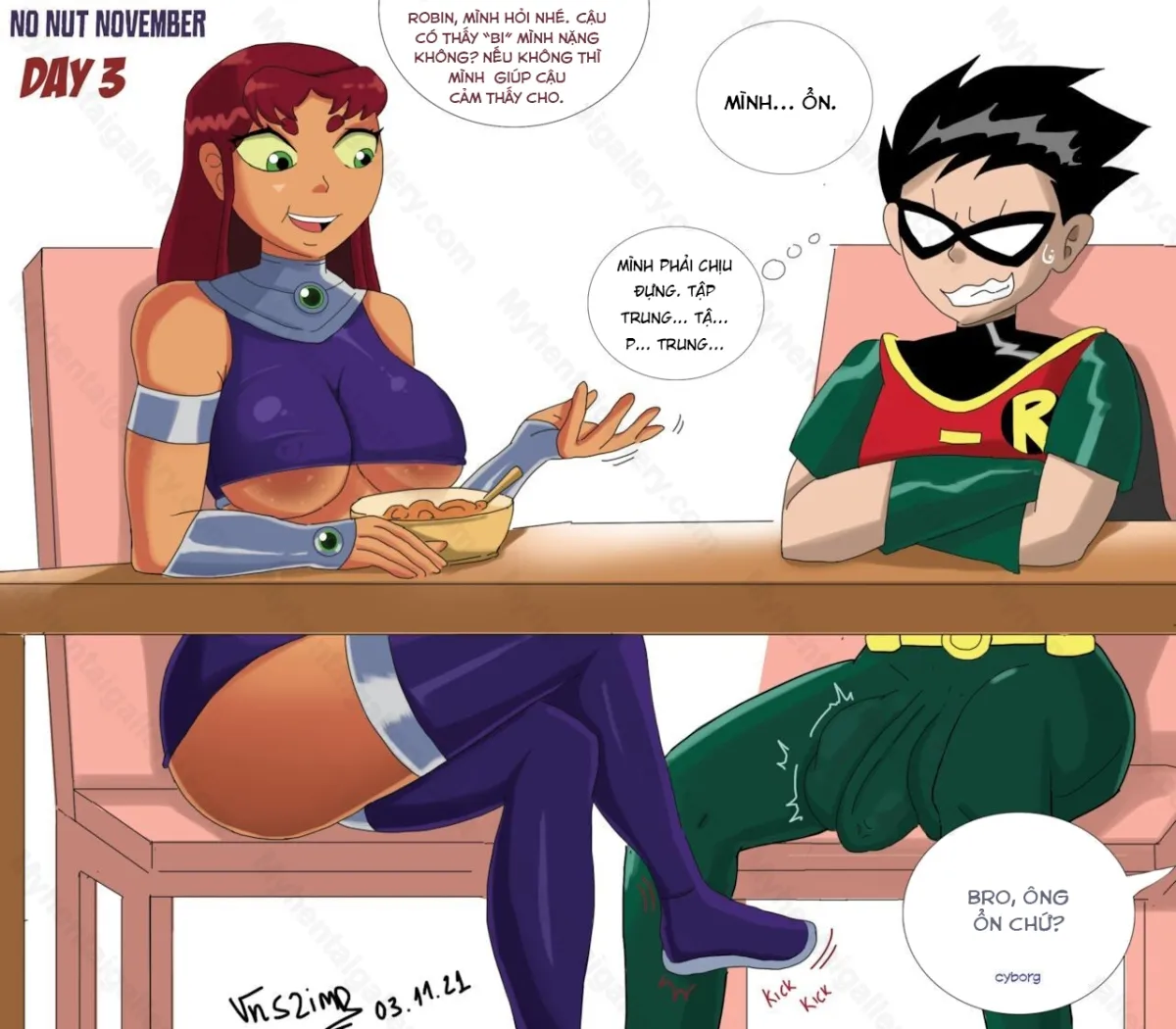 HentaiVN.net - Ảnh 6 - Teen Titan - No Nut November - Oneshot