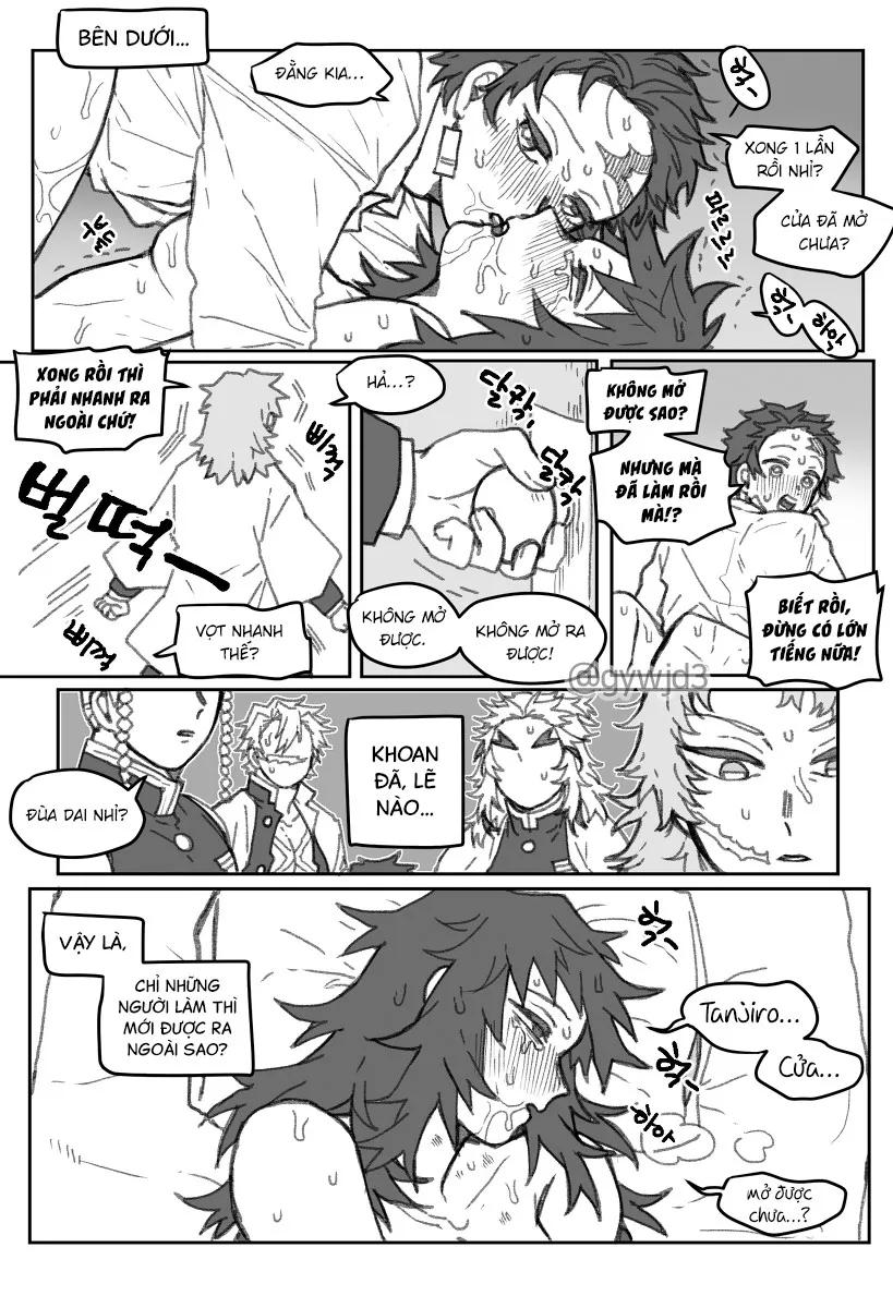 HentaiVN.net - Ảnh 3 - 6 người mắc kẹt trong căn phòng [섹못방에 6명 갇힌 낙서] - Oneshot