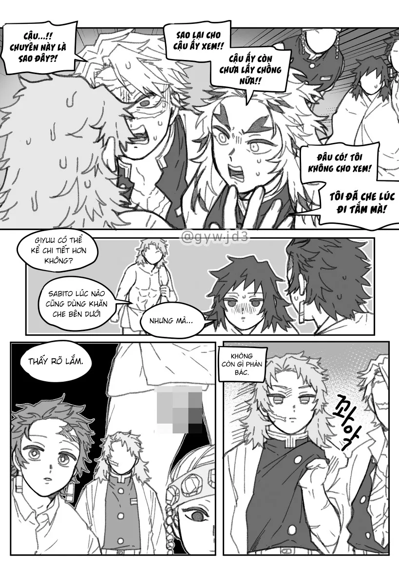 HentaiVN.net - Ảnh 5 - 6 người mắc kẹt trong căn phòng [섹못방에 6명 갇힌 낙서] - Oneshot