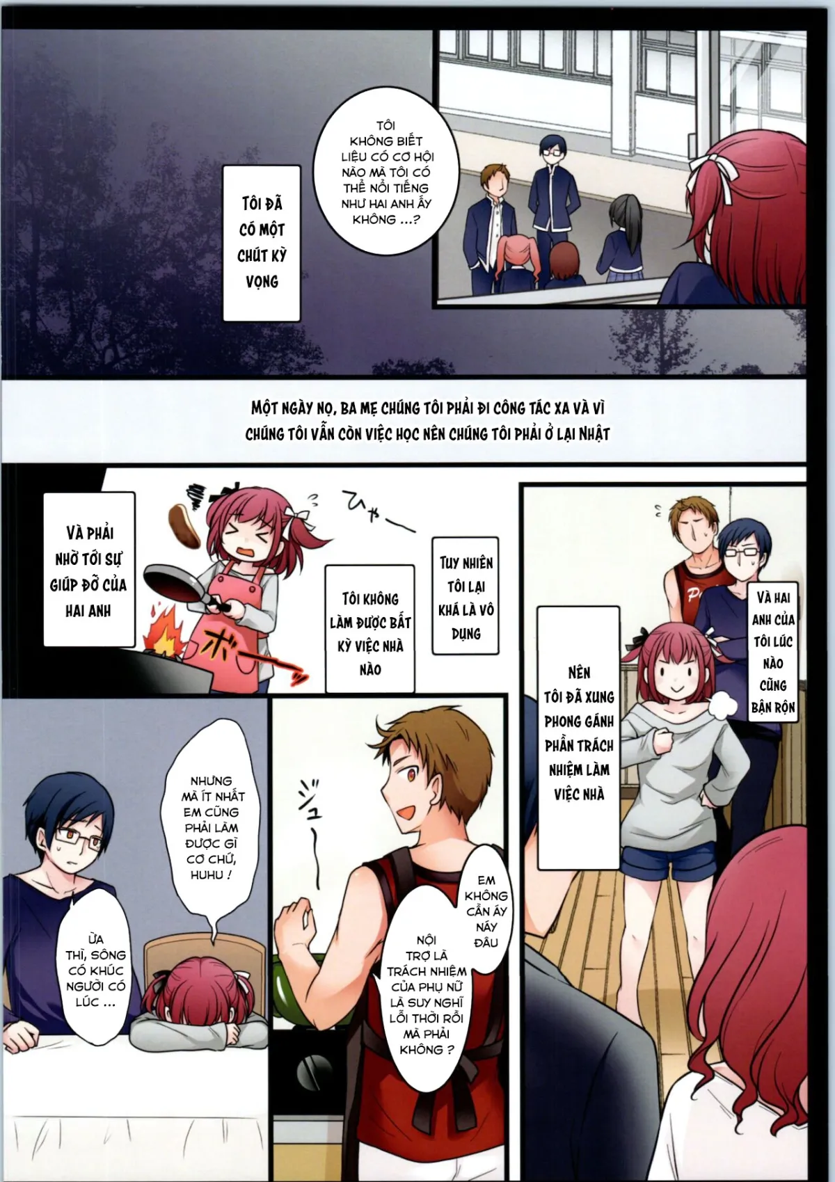 HentaiVN.net - Ảnh 4 - TS Shite Onitatchi no Seiyokushori Kakari ni natta tachi no toaru Ichinichi [TSして兄達の性欲処理係になった僕のとある一日] - Oneshot