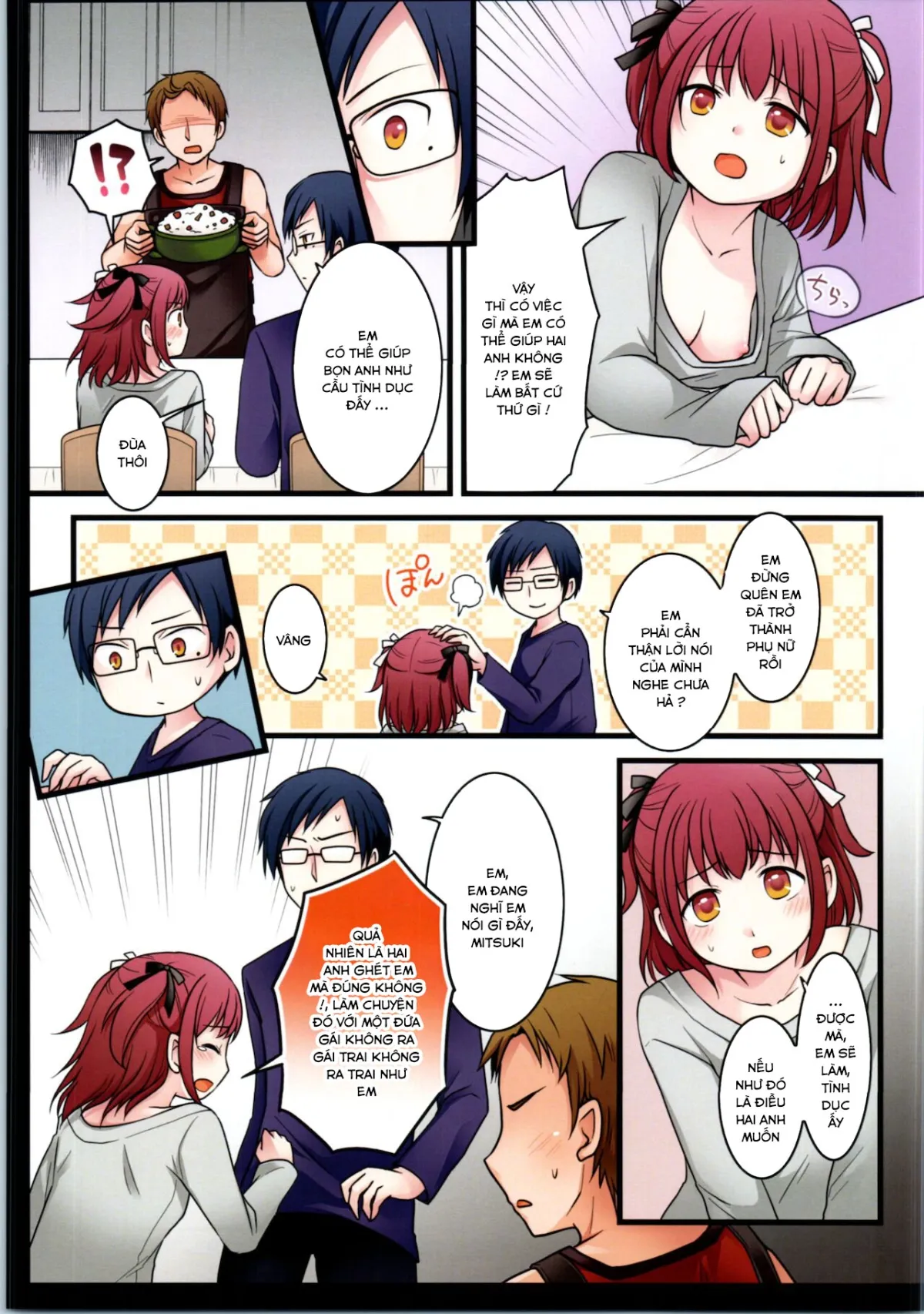 HentaiVN.net - Ảnh 5 - TS Shite Onitatchi no Seiyokushori Kakari ni natta tachi no toaru Ichinichi [TSして兄達の性欲処理係になった僕のとある一日] - Oneshot
