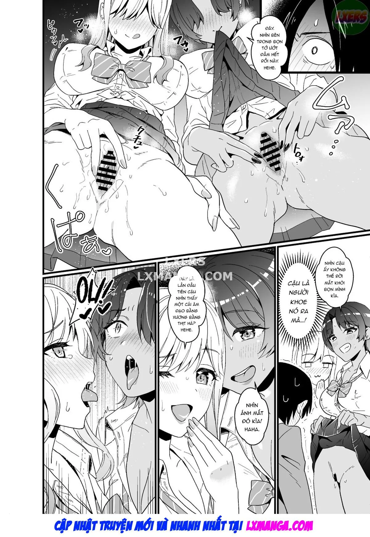 HentaiVN.net - Ảnh 23 - That Time Gyarus Asked Me To Grope Their Tits After Class [Gal Ni Houkago Oppai Sawatte Ku? Te Sasowareru Hanashi] - Oneshot