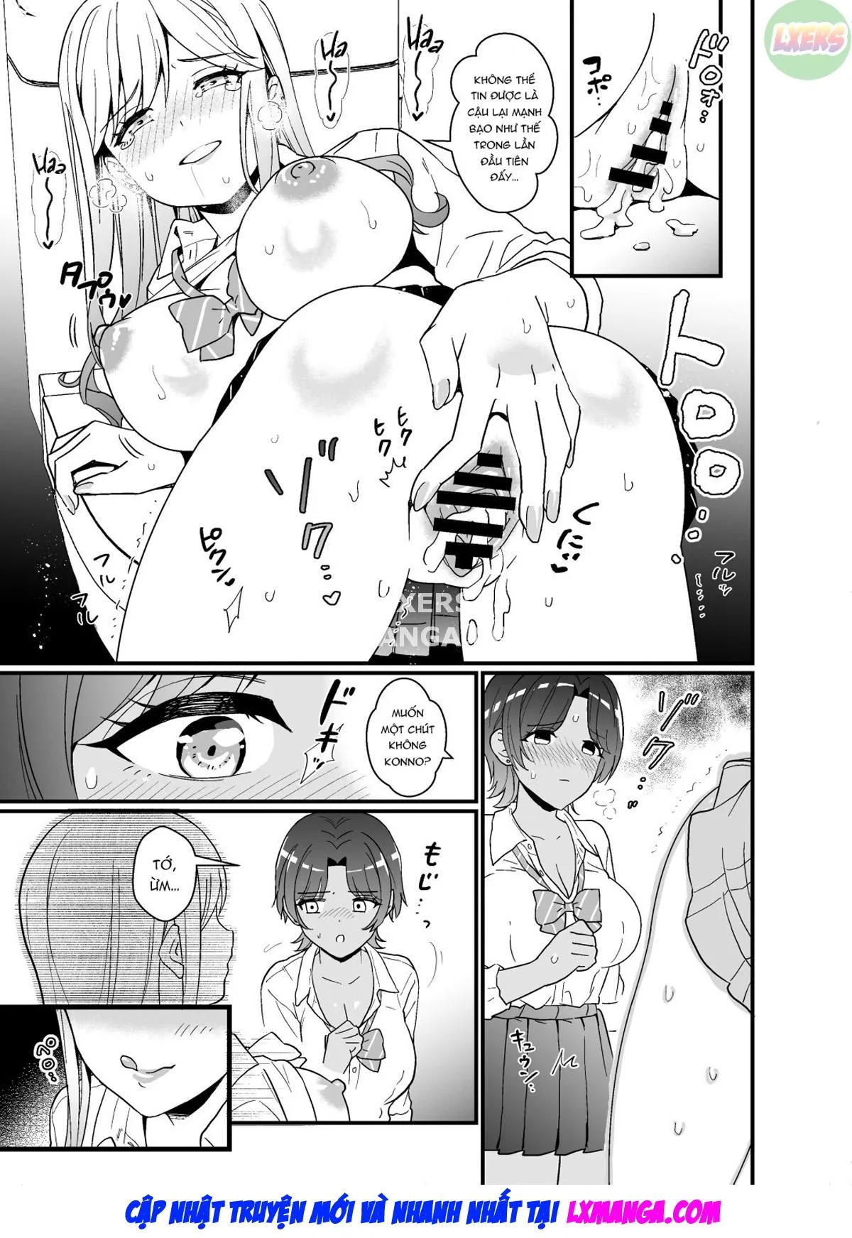 HentaiVN.net - Ảnh 31 - That Time Gyarus Asked Me To Grope Their Tits After Class [Gal Ni Houkago Oppai Sawatte Ku? Te Sasowareru Hanashi] - Oneshot