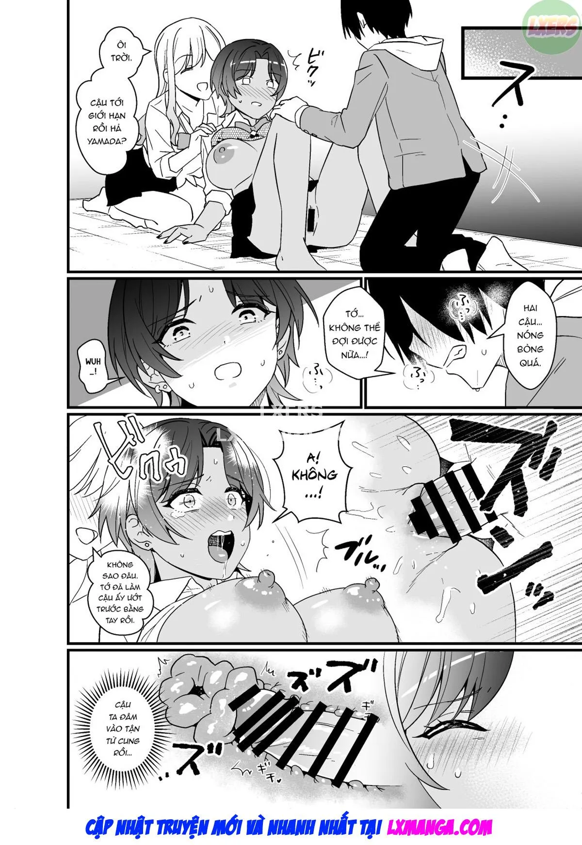 HentaiVN.net - Ảnh 36 - That Time Gyarus Asked Me To Grope Their Tits After Class [Gal Ni Houkago Oppai Sawatte Ku? Te Sasowareru Hanashi] - Oneshot