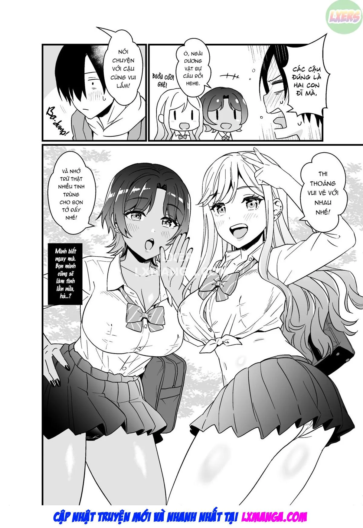 HentaiVN.net - Ảnh 44 - That Time Gyarus Asked Me To Grope Their Tits After Class [Gal Ni Houkago Oppai Sawatte Ku? Te Sasowareru Hanashi] - Oneshot