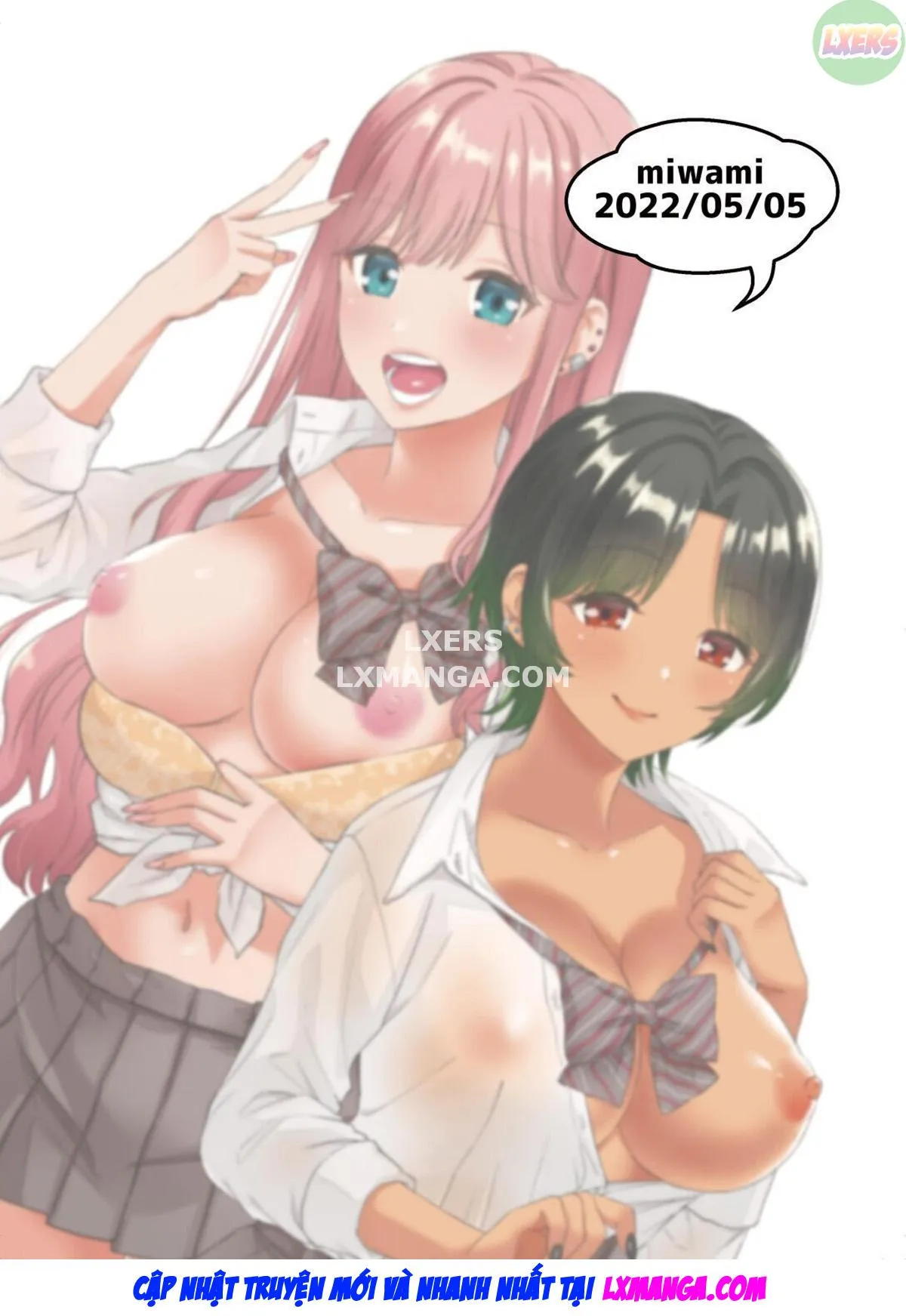 HentaiVN.net - Ảnh 46 - That Time Gyarus Asked Me To Grope Their Tits After Class [Gal Ni Houkago Oppai Sawatte Ku? Te Sasowareru Hanashi] - Oneshot