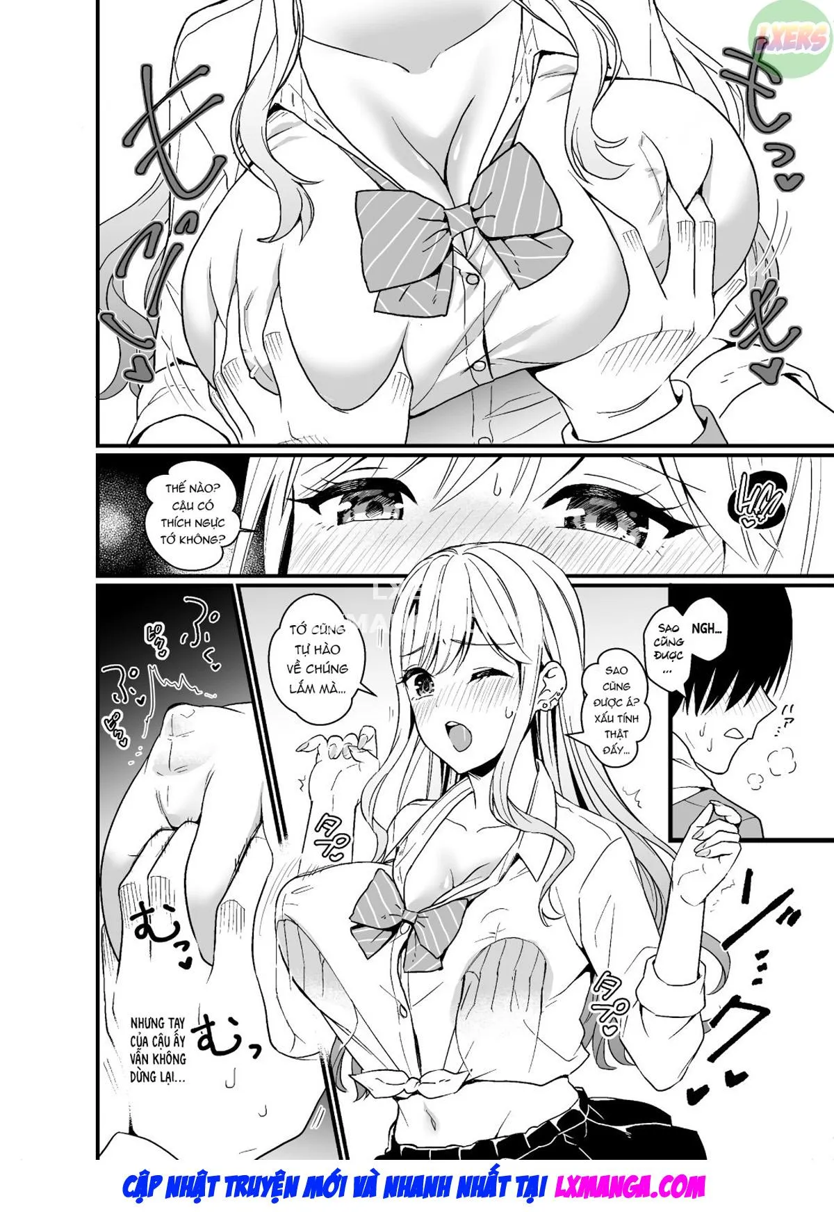 HentaiVN.net - Ảnh 9 - That Time Gyarus Asked Me To Grope Their Tits After Class [Gal Ni Houkago Oppai Sawatte Ku? Te Sasowareru Hanashi] - Oneshot