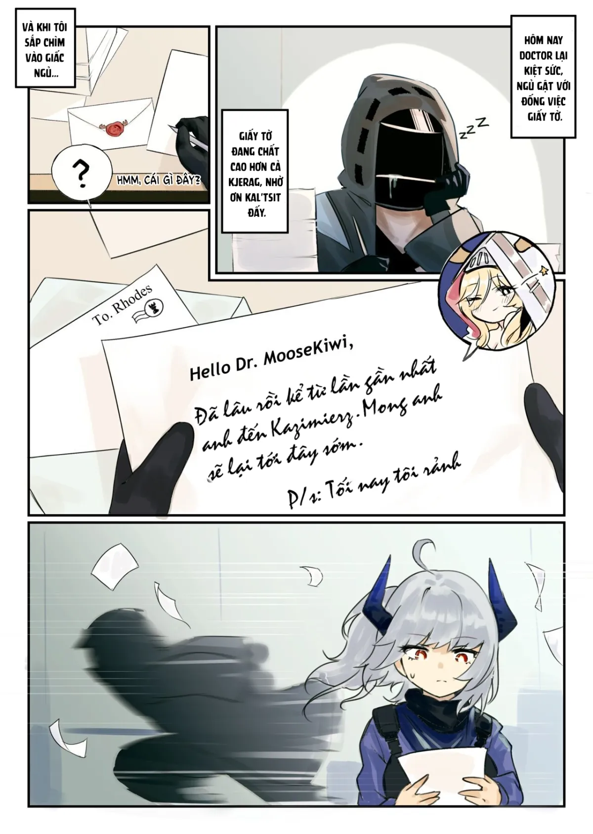 HentaiVN.net - Ảnh 4 - Lá thư của Viviana. (Arknights) - Oneshot