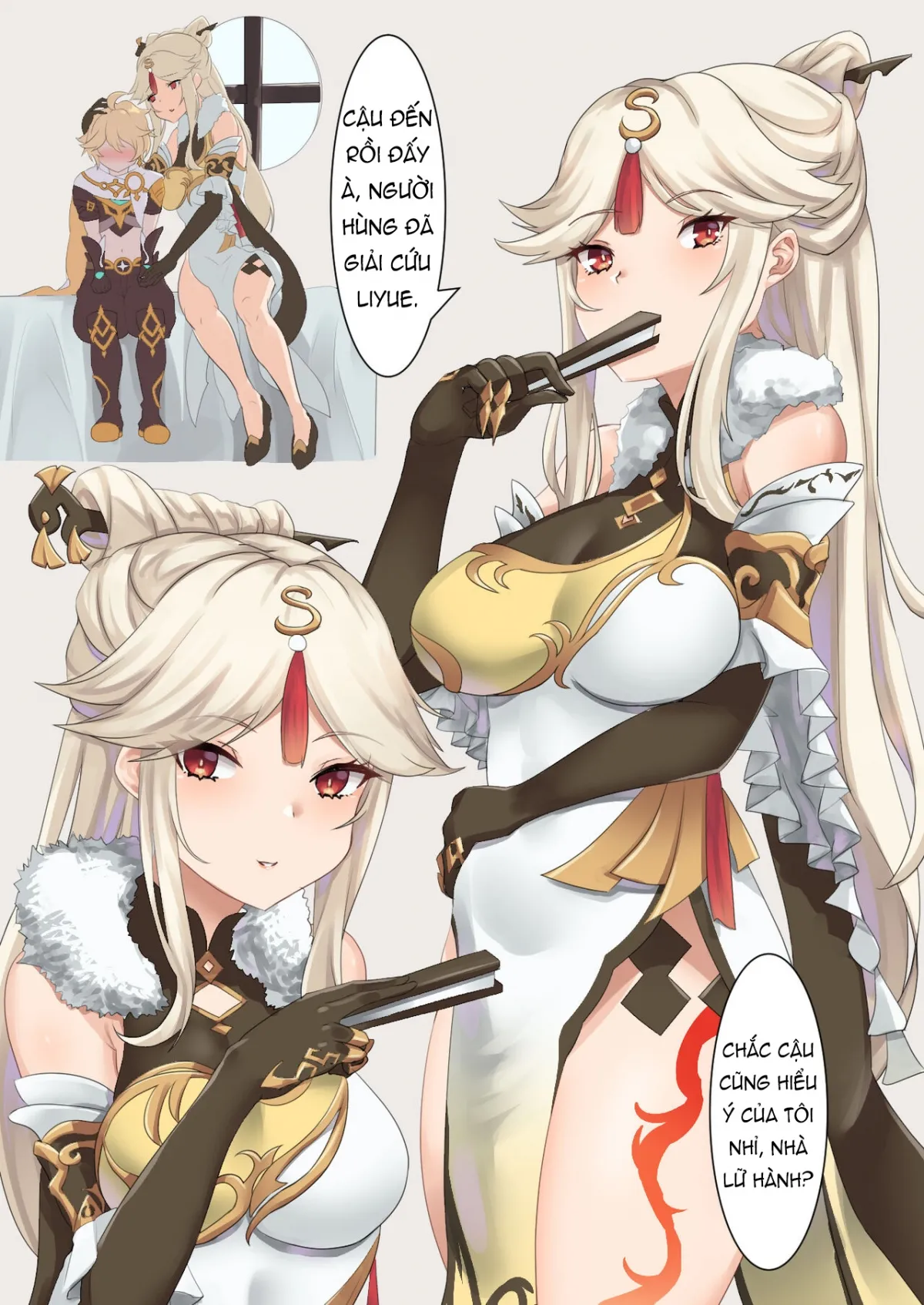 HentaiVN.net - Ảnh 3 - Chị Đại Ningguang! [Ningguang R18 Manga] - 1Shot