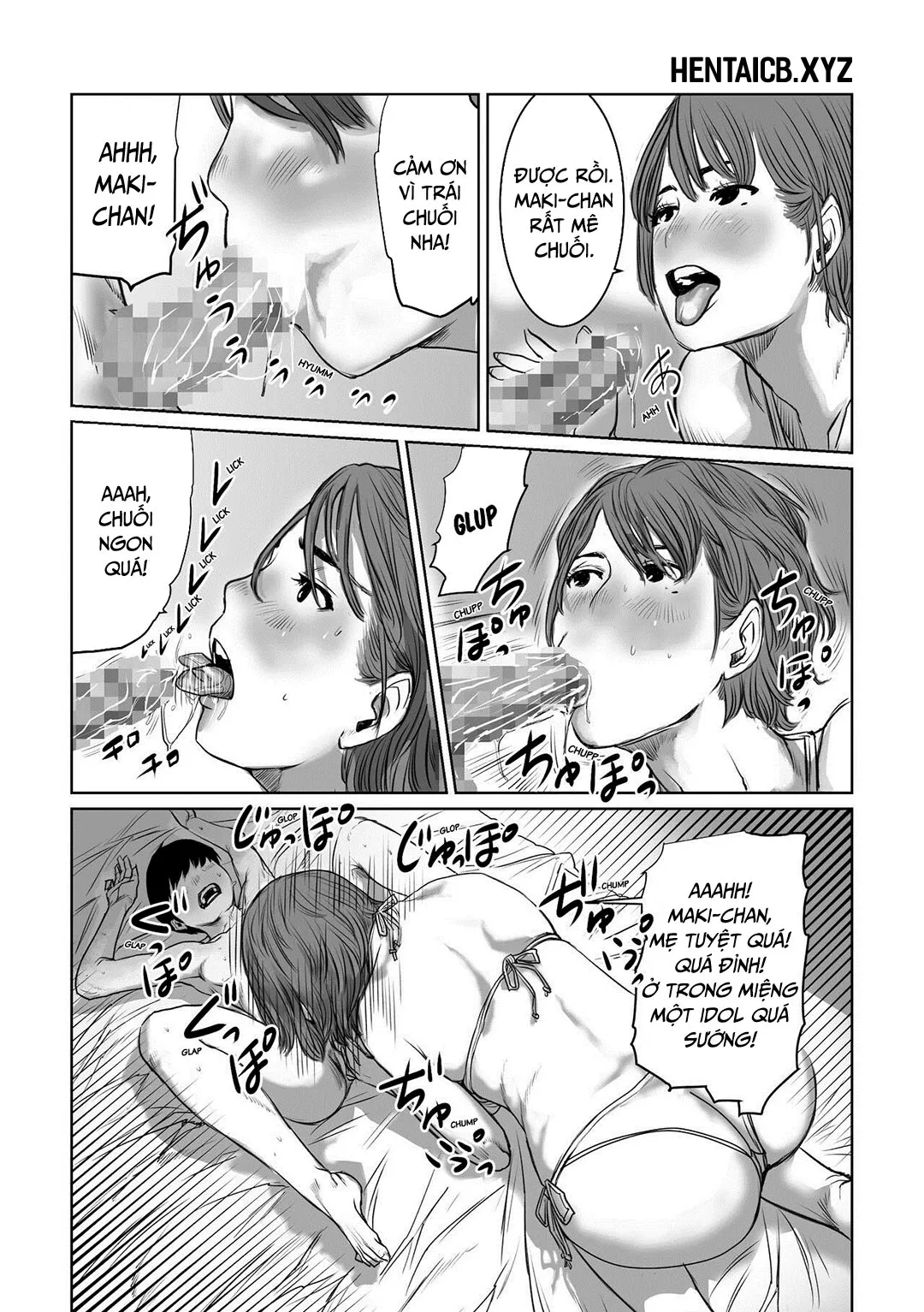 HentaiVN.net - Ảnh 32 - Mẹ là cựu idol, tôi không kiềm chế nổi [Mama Wa Moto GraDol Boku Wa Gaman Dekinai] - Oneshot