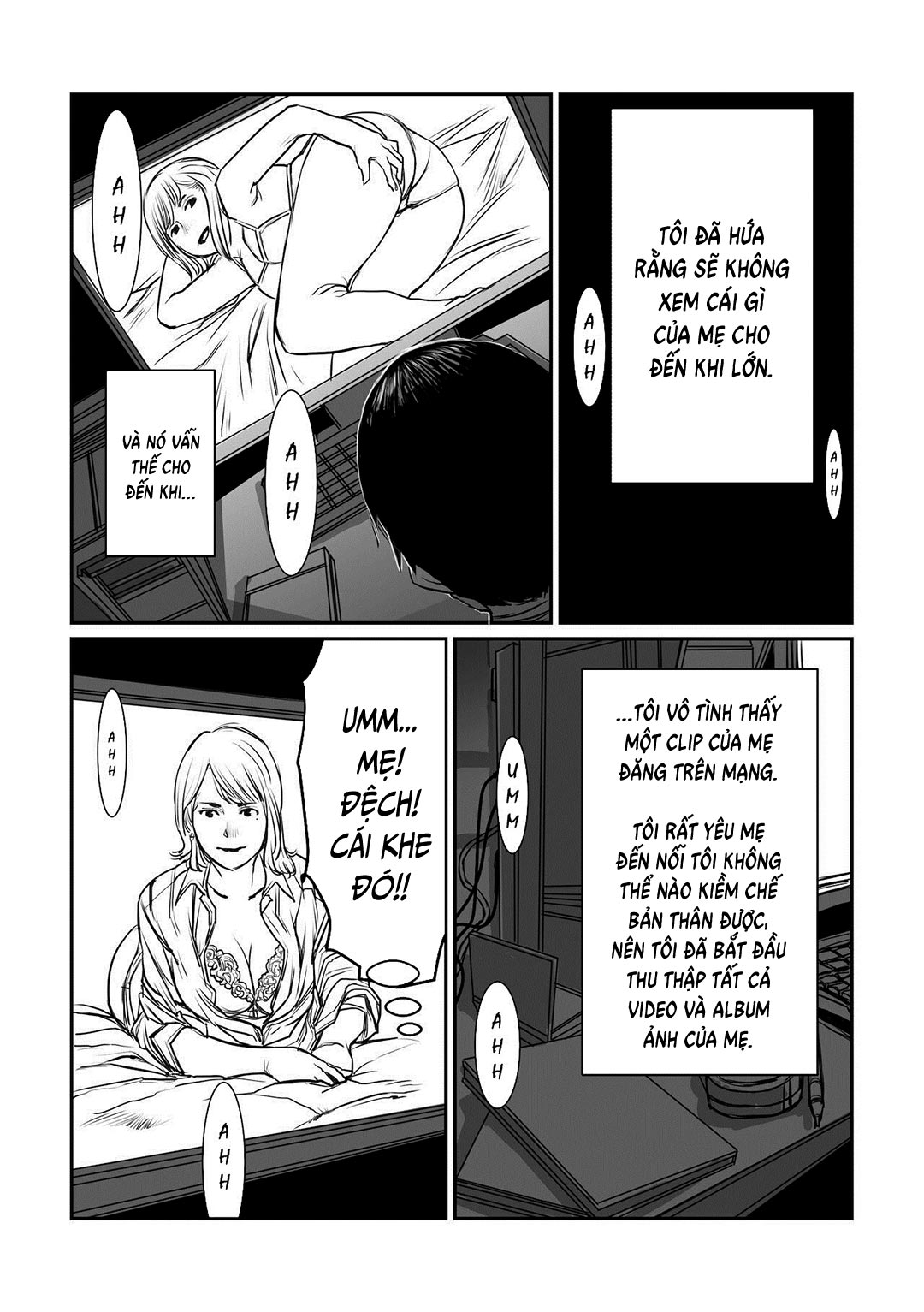 HentaiVN.net - Ảnh 4 - Mẹ là cựu idol, tôi không kiềm chế nổi [Mama Wa Moto GraDol Boku Wa Gaman Dekinai] - Chap 2