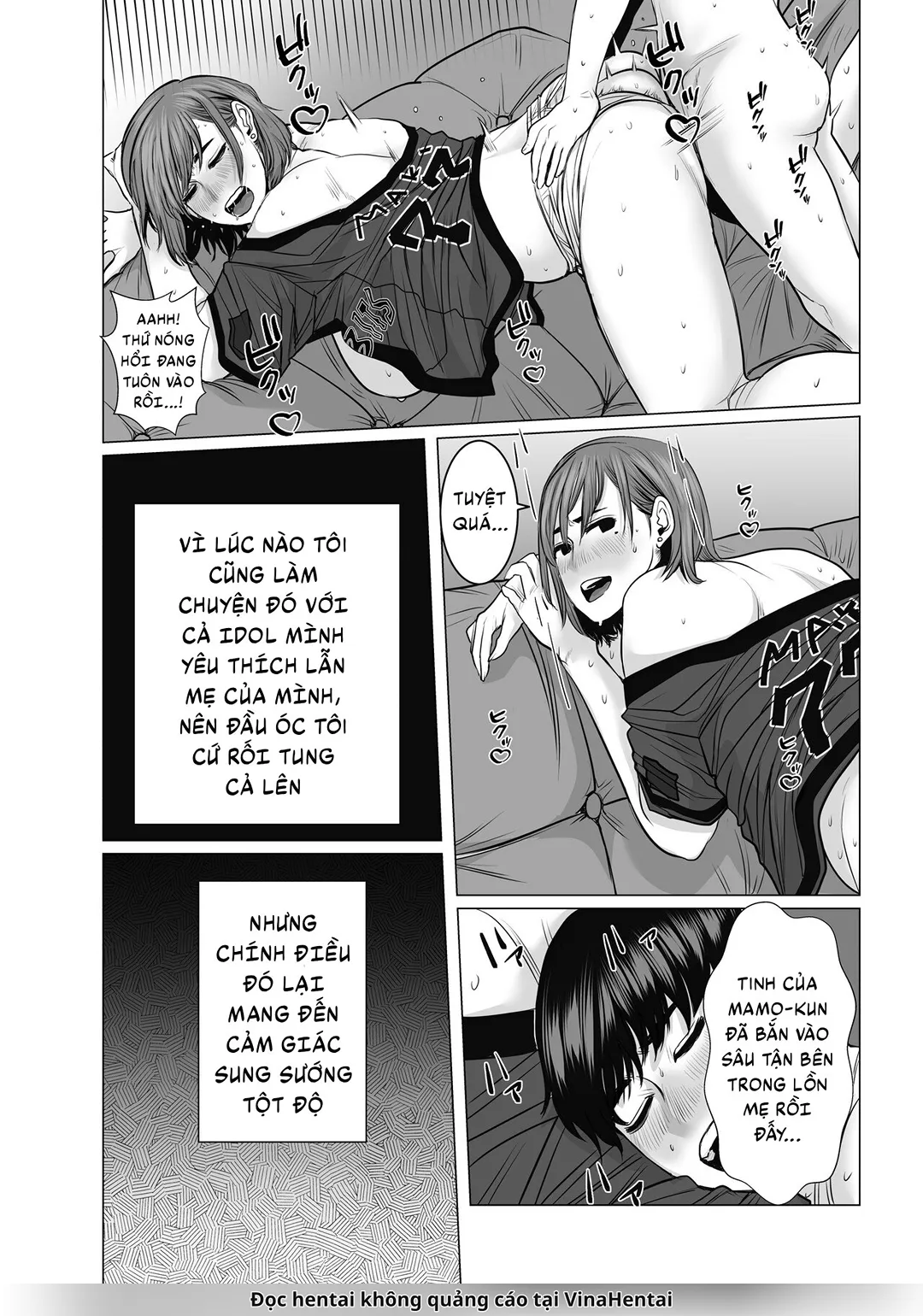 HentaiVN.net - Ảnh 34 - Mẹ là cựu idol, tôi không kiềm chế nổi [Mama Wa Moto GraDol Boku Wa Gaman Dekinai] - Chap 3