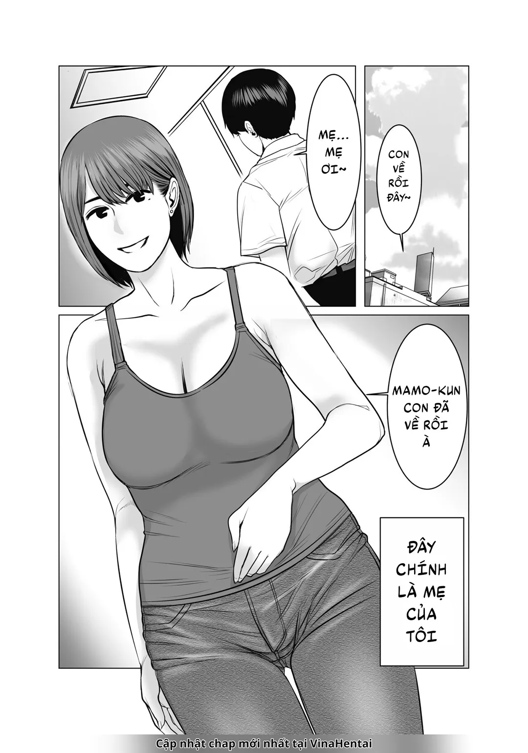 HentaiVN.net - Ảnh 4 - Mẹ là cựu idol, tôi không kiềm chế nổi [Mama Wa Moto GraDol Boku Wa Gaman Dekinai] - Chap 3