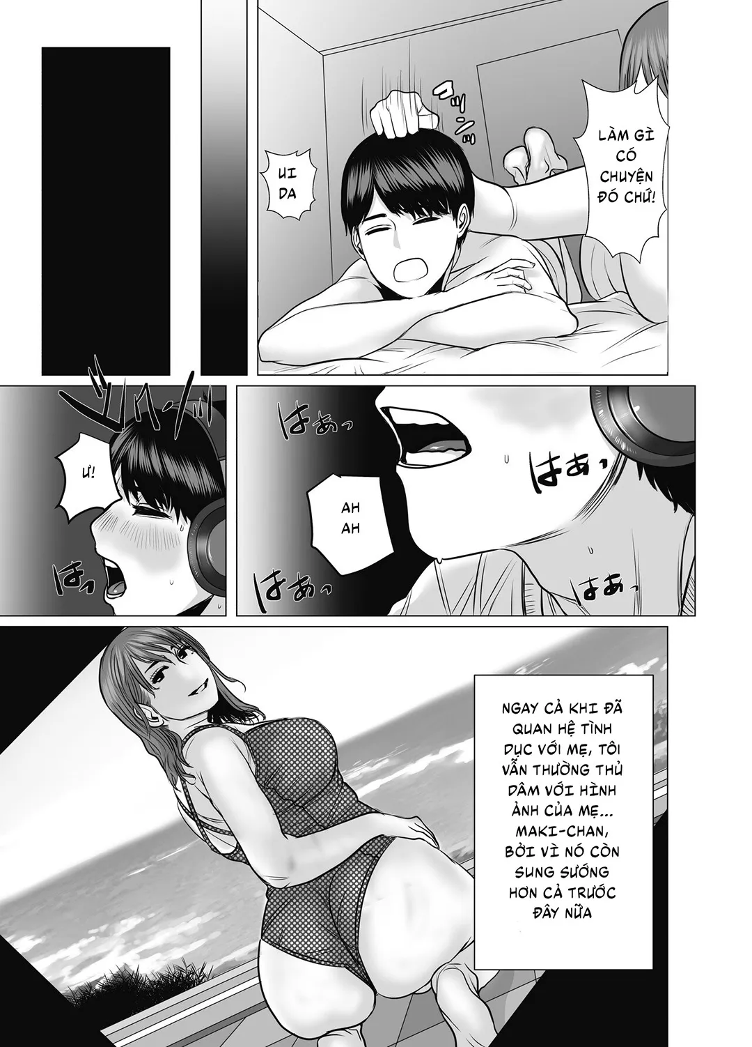 HentaiVN.net - Ảnh 51 - Mẹ là cựu idol, tôi không kiềm chế nổi [Mama Wa Moto GraDol Boku Wa Gaman Dekinai] - Chap 3