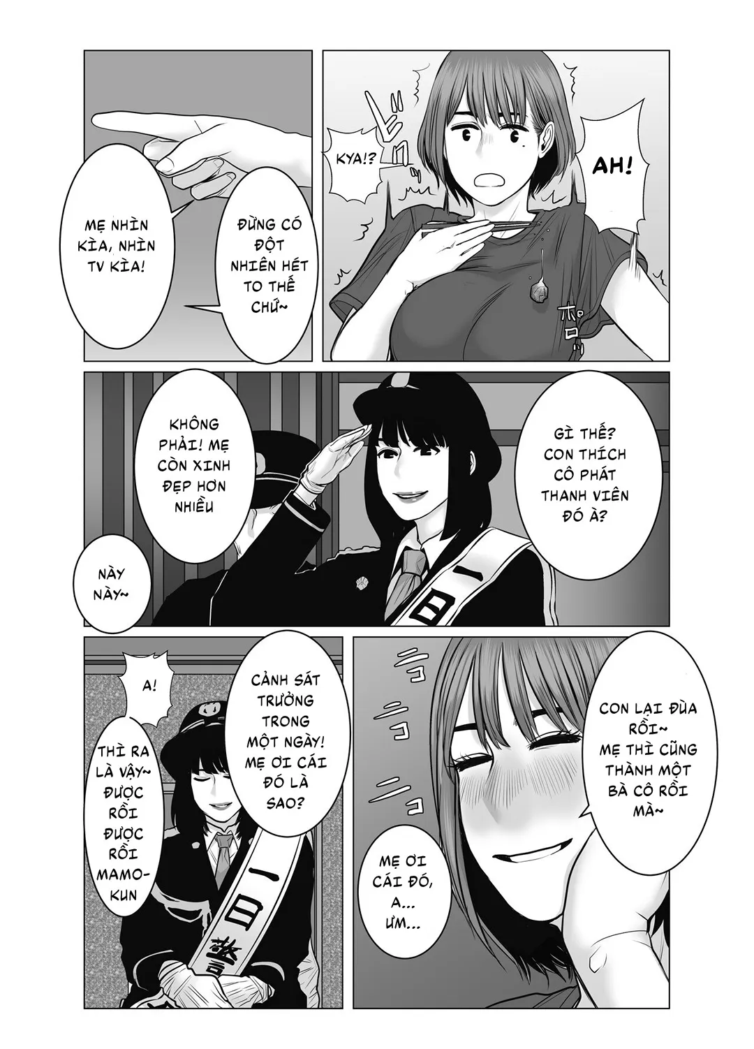 HentaiVN.net - Ảnh 53 - Mẹ là cựu idol, tôi không kiềm chế nổi [Mama Wa Moto GraDol Boku Wa Gaman Dekinai] - Chap 3