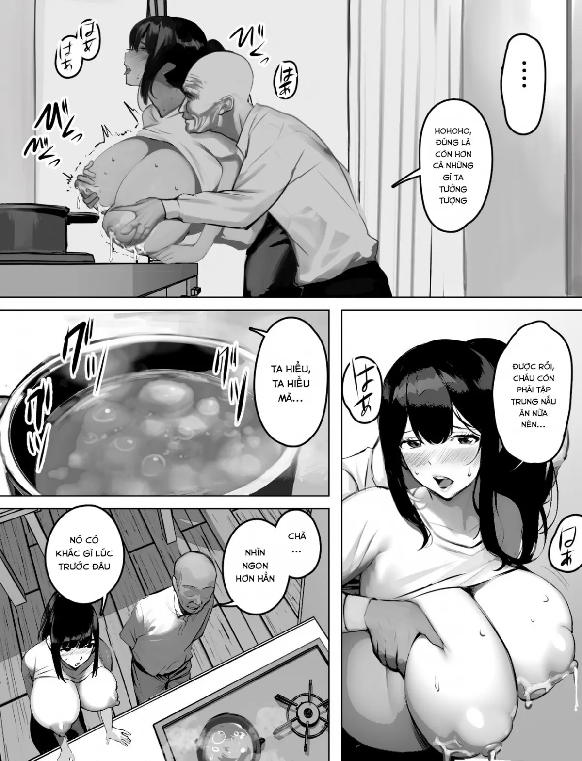 HentaiVN.net - Ảnh 13 - Bakunyuu Home Helper no Ecchi na Houmon Kaigo - Oneshot