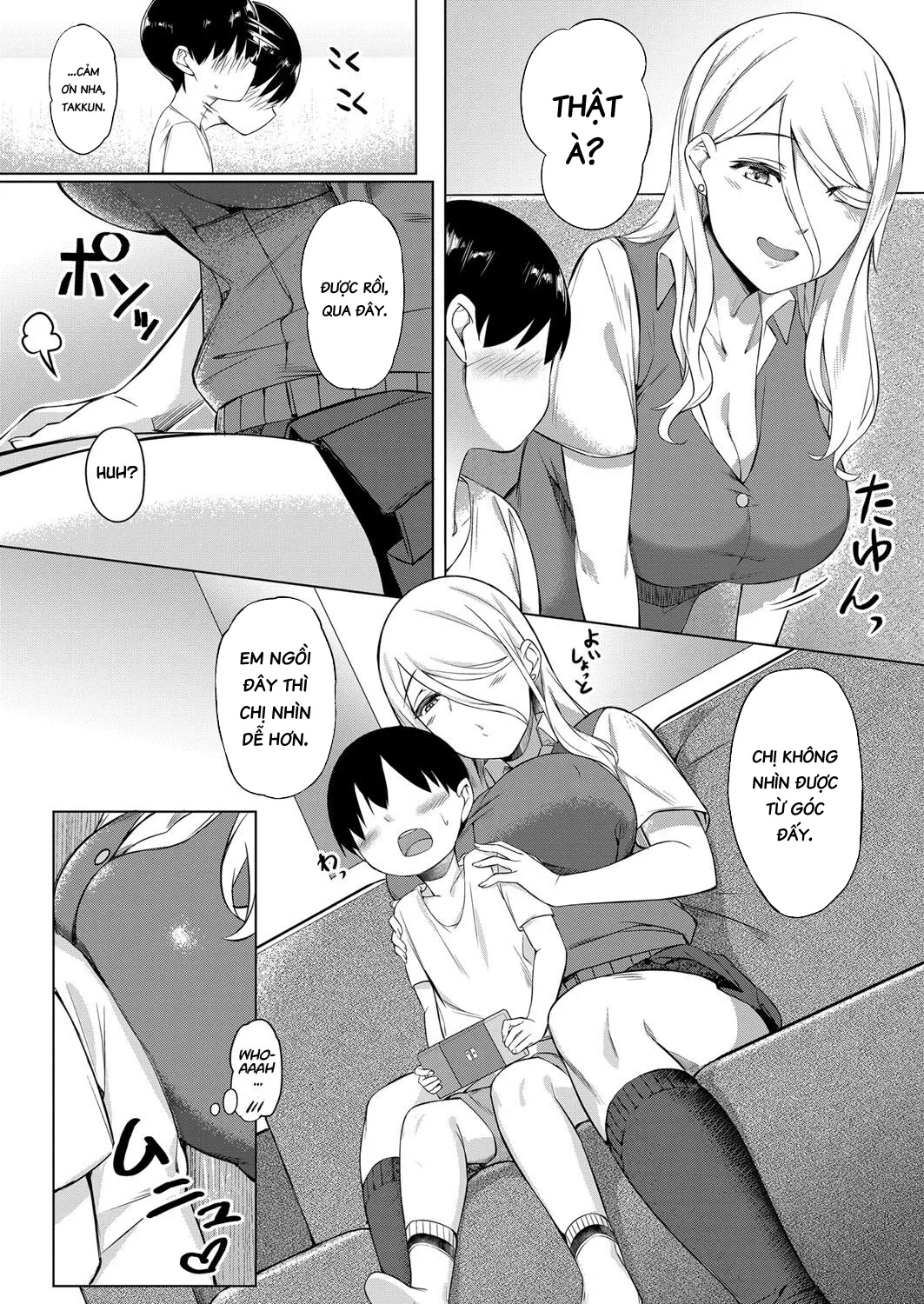 HentaiVN.net - Ảnh 5 - Ngày cậu bé biết được mùi gái [Shotakun ga Gyaru wo Shitta hi] - Oneshot