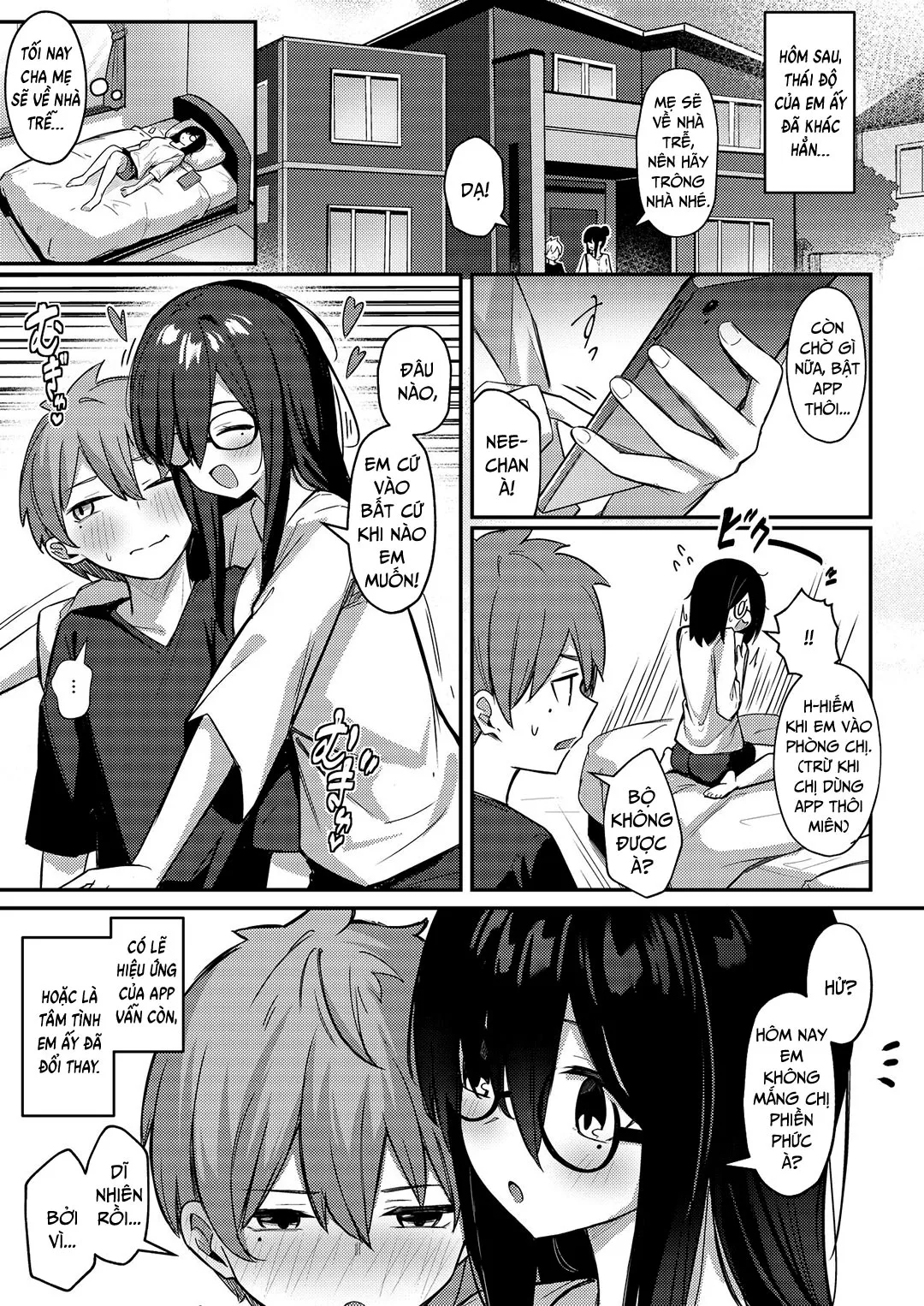 HentaiVN.net - Ảnh 44 - Chị gái ảm đạm thôi miên em trai [Nekura Kyonyuu No Onee-Chan Wa, Saiminshite De Mo Otouto Chinpo O Netoritai] - Oneshot