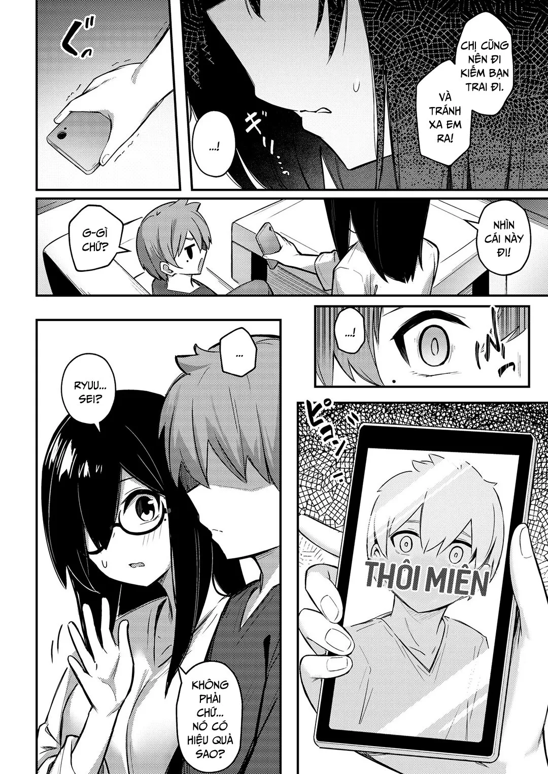 HentaiVN.net - Ảnh 9 - Chị gái ảm đạm thôi miên em trai [Nekura Kyonyuu No Onee-Chan Wa, Saiminshite De Mo Otouto Chinpo O Netoritai] - Oneshot