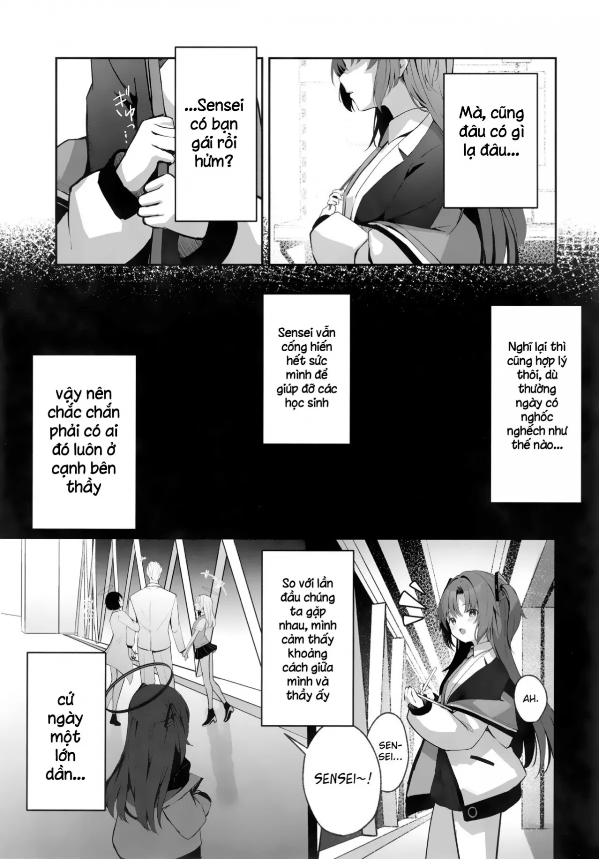 HentaiVN.net - Ảnh 10 - Cơn mưa và sự vội vàng (Blue Archive) [Ame to Shousou ; rain and impatience ; 雨と焦燥] - Oneshot