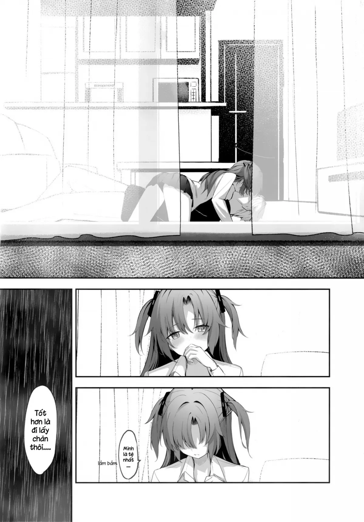 HentaiVN.net - Ảnh 19 - Cơn mưa và sự vội vàng (Blue Archive) [Ame to Shousou ; rain and impatience ; 雨と焦燥] - Oneshot