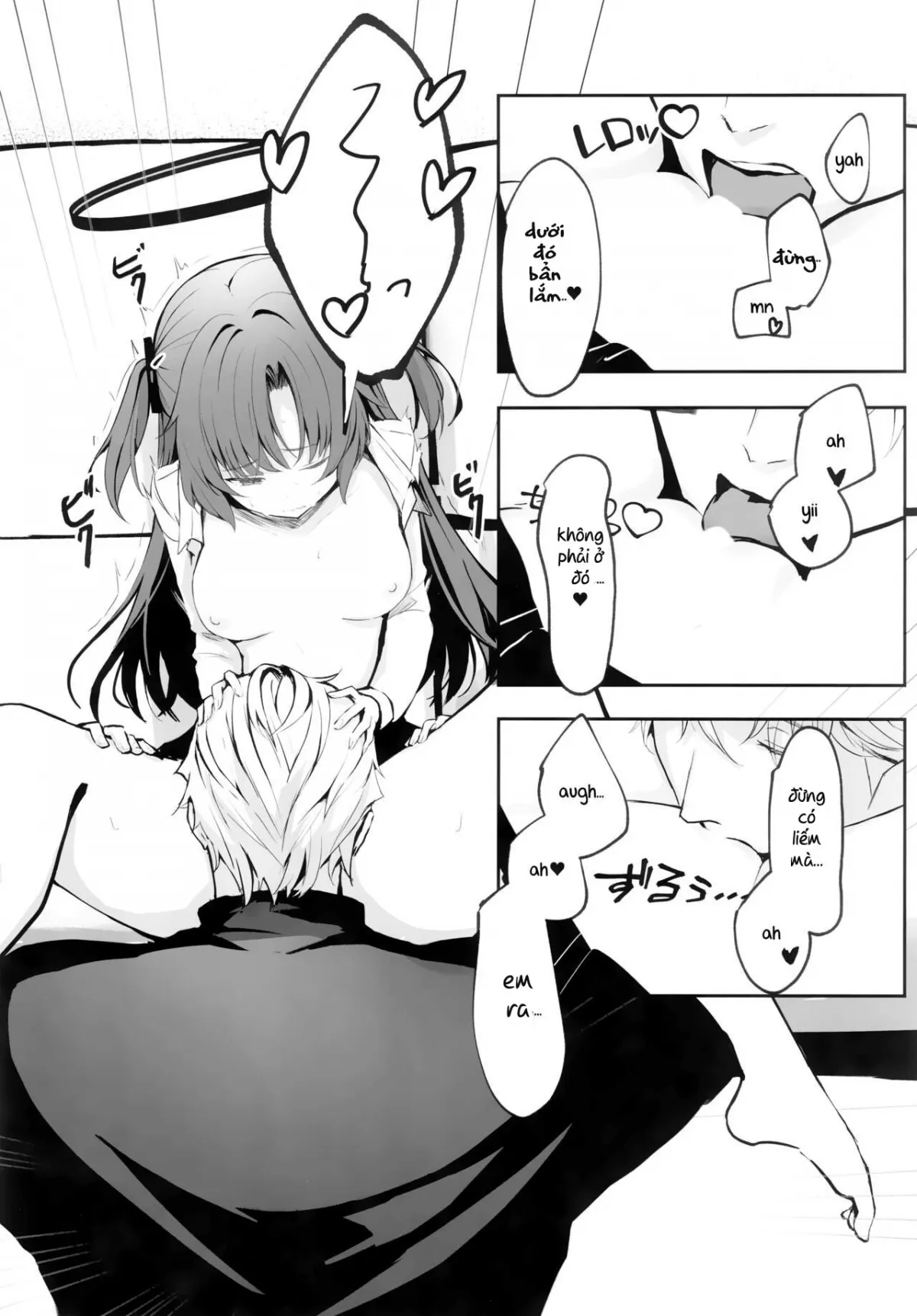 HentaiVN.net - Ảnh 24 - Cơn mưa và sự vội vàng (Blue Archive) [Ame to Shousou ; rain and impatience ; 雨と焦燥] - Oneshot