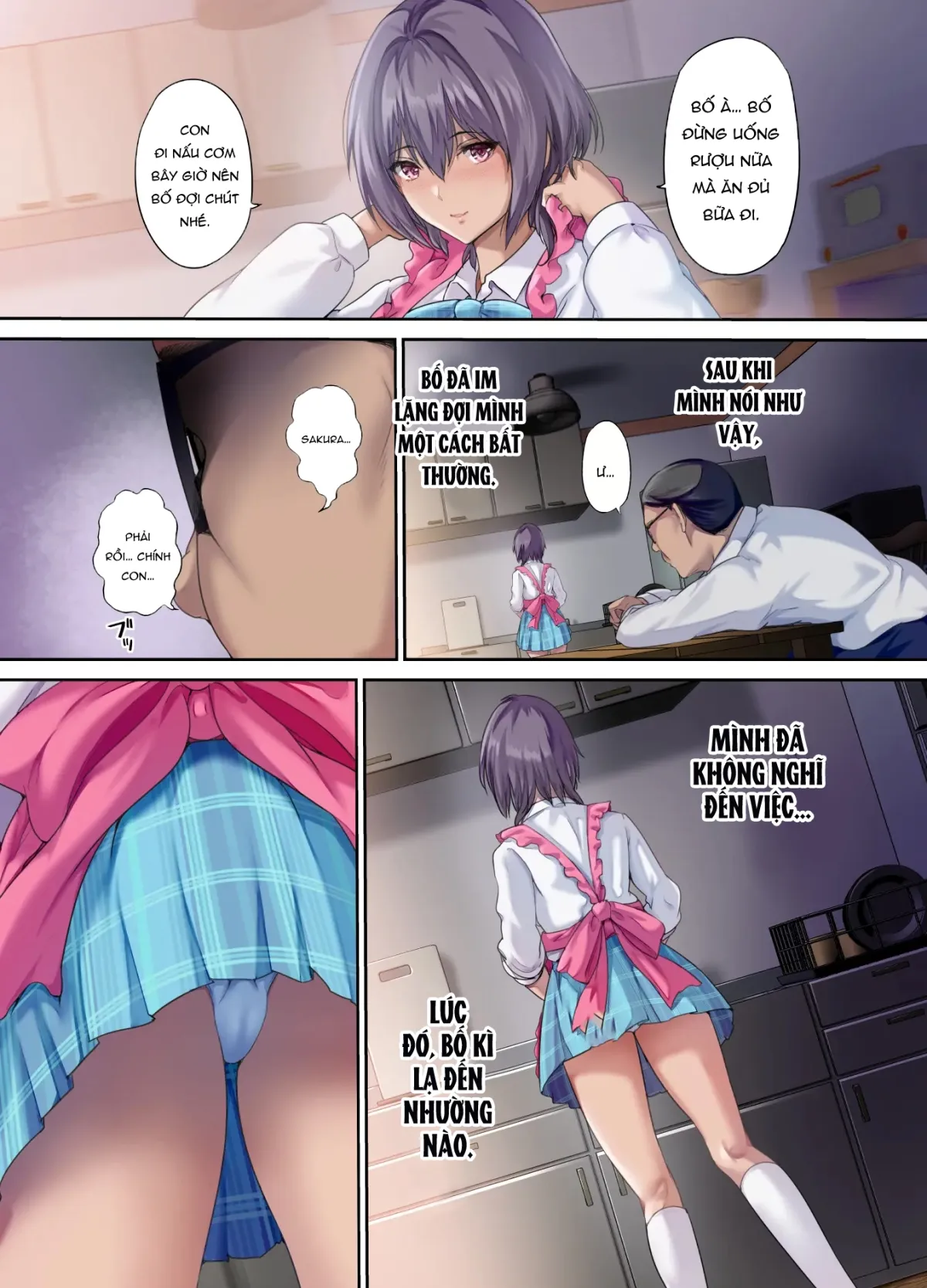 HentaiVN.net - Ảnh 8 - 放課後代理妻 桜 -夫婦の寝室で種付けされる娘 - Chap 1