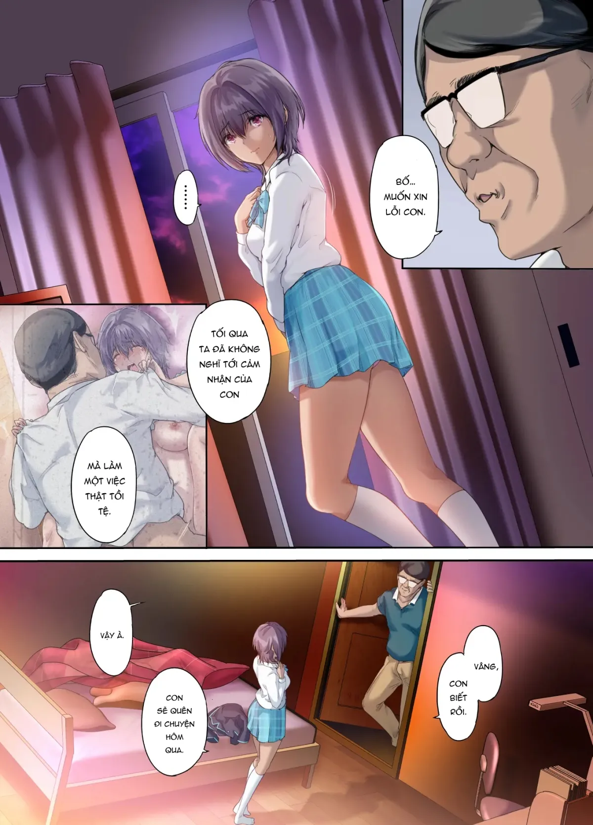 HentaiVN.net - Ảnh 15 - 放課後代理妻 桜 -夫婦の寝室で種付けされる娘 - Chap 2