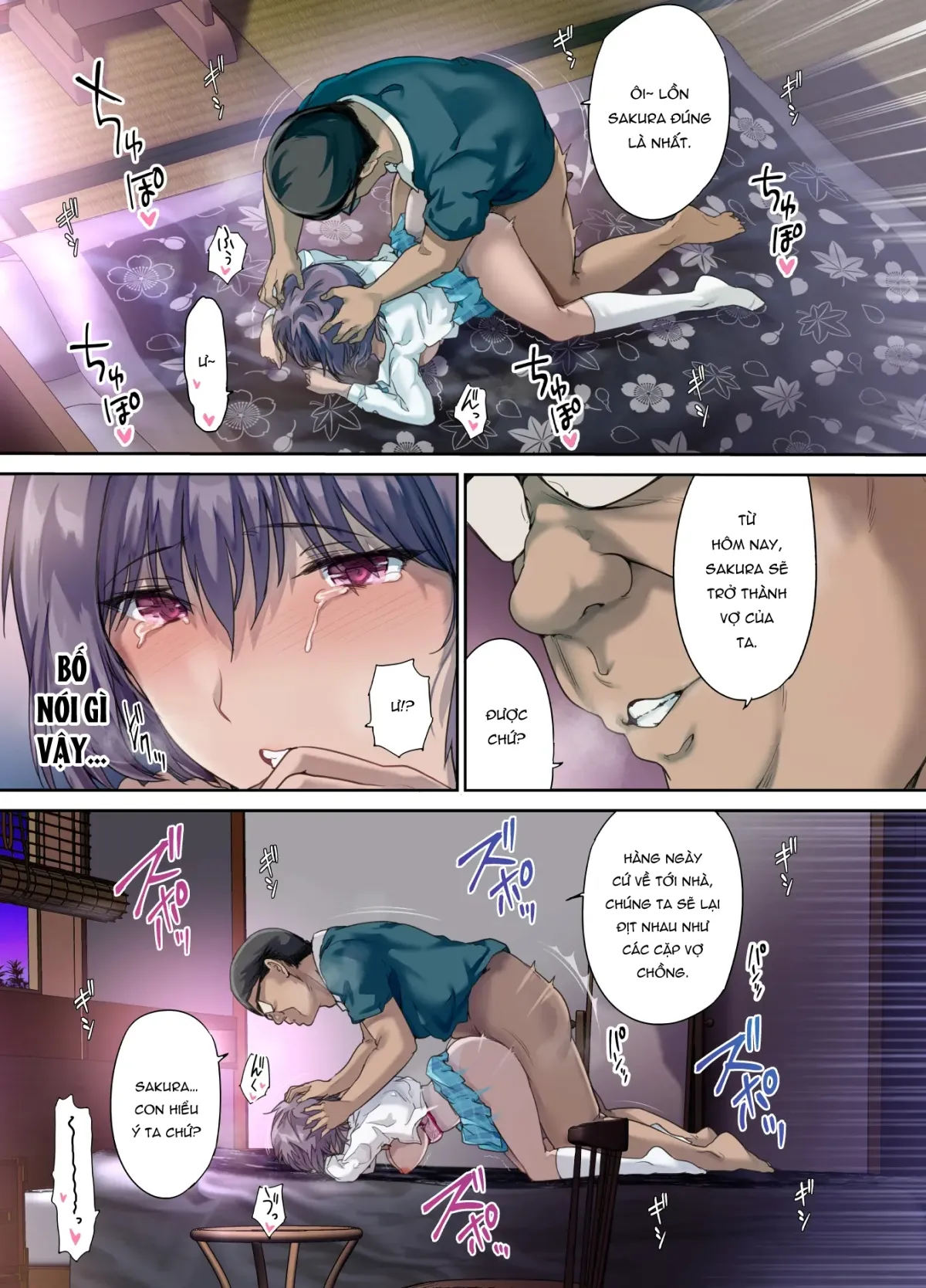 HentaiVN.net - Ảnh 3 - 放課後代理妻 桜 -夫婦の寝室で種付けされる娘 - Chap 3