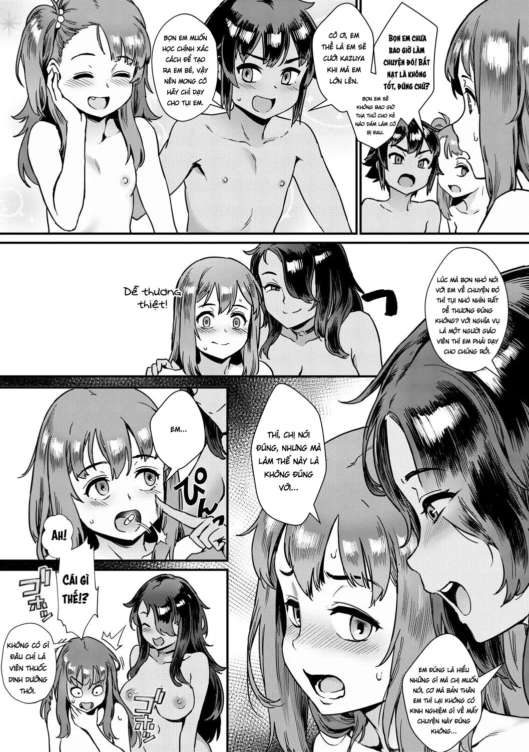 HentaiVN.net - Ảnh 21 - Hãy bắt đầu tìm hiểu cơ thể nhau nào! - Chap 1