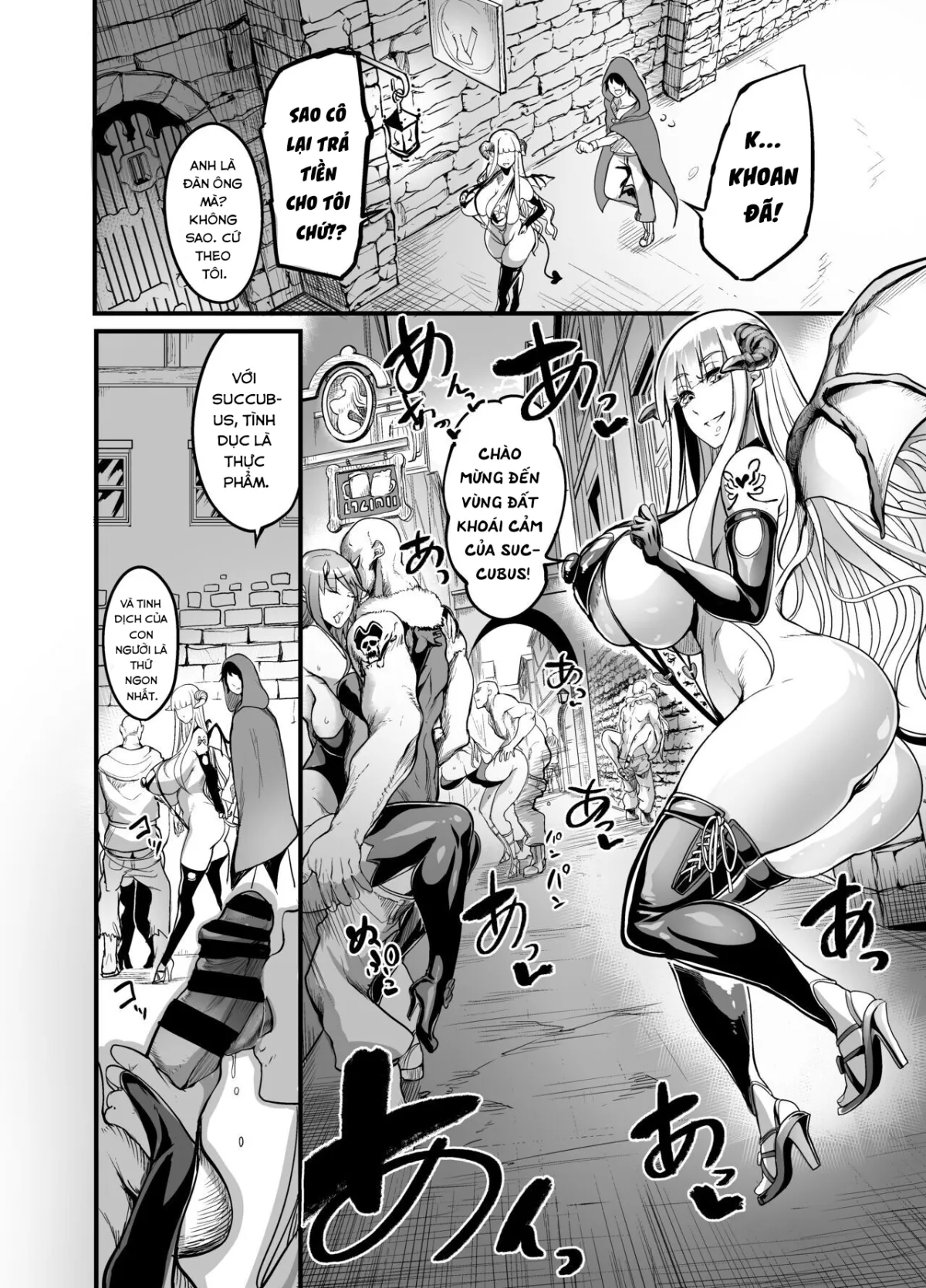 HentaiVN.net - Ảnh 8 - Chào mừng đến khu phố của Succubus! [Youkoso Succubus Machi e!; Welcome to Succubus District!] - Oneshot