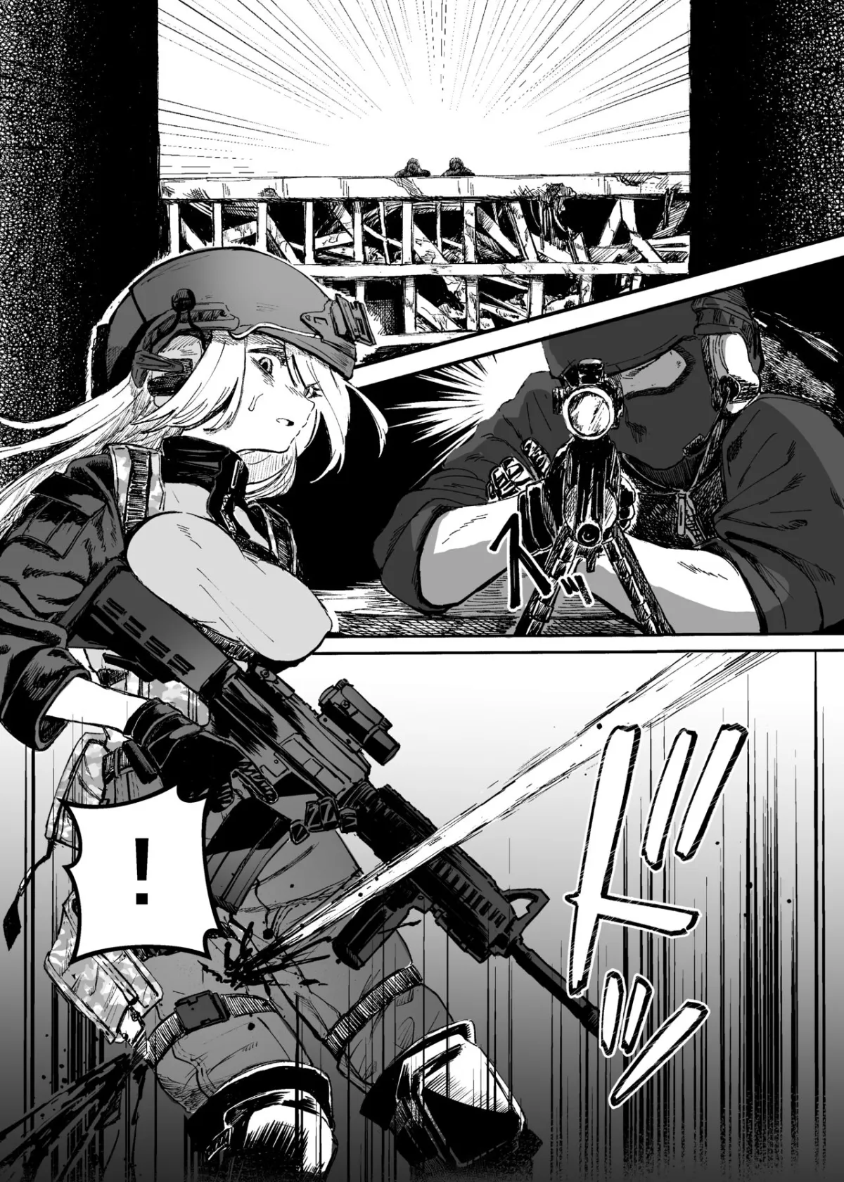 HentaiVN.net - Ảnh 14 - Thiếu nữ quân nhân thua trận [Busou Joshi Kanzen Haiboku; 武装女子完全敗北] - Oneshot