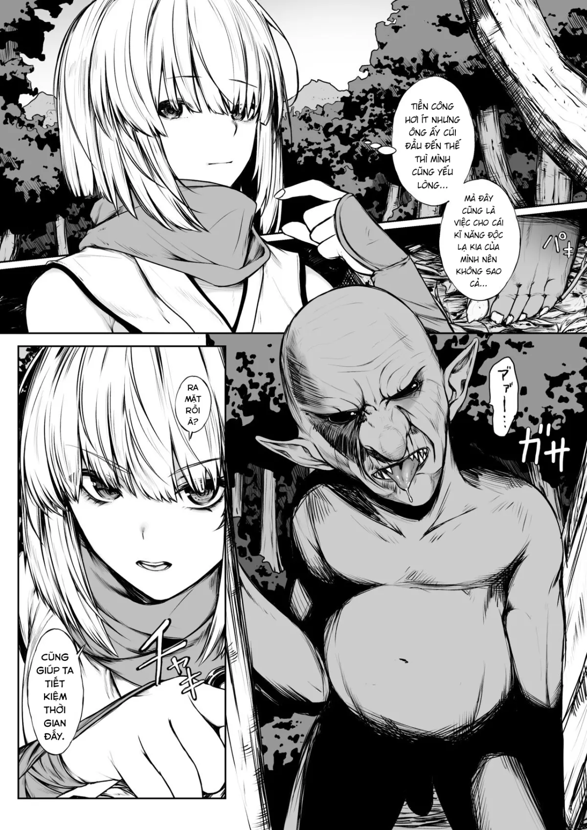 HentaiVN.net - Ảnh 5 - Câu chuyện nữ ninja trở thành bồn chứa tinh cho Goblin. [Kunoichi ga Goblin ni Makechau Hanashi, The Story Of The Female Ninja Succumbing To Goblins] - Oneshot