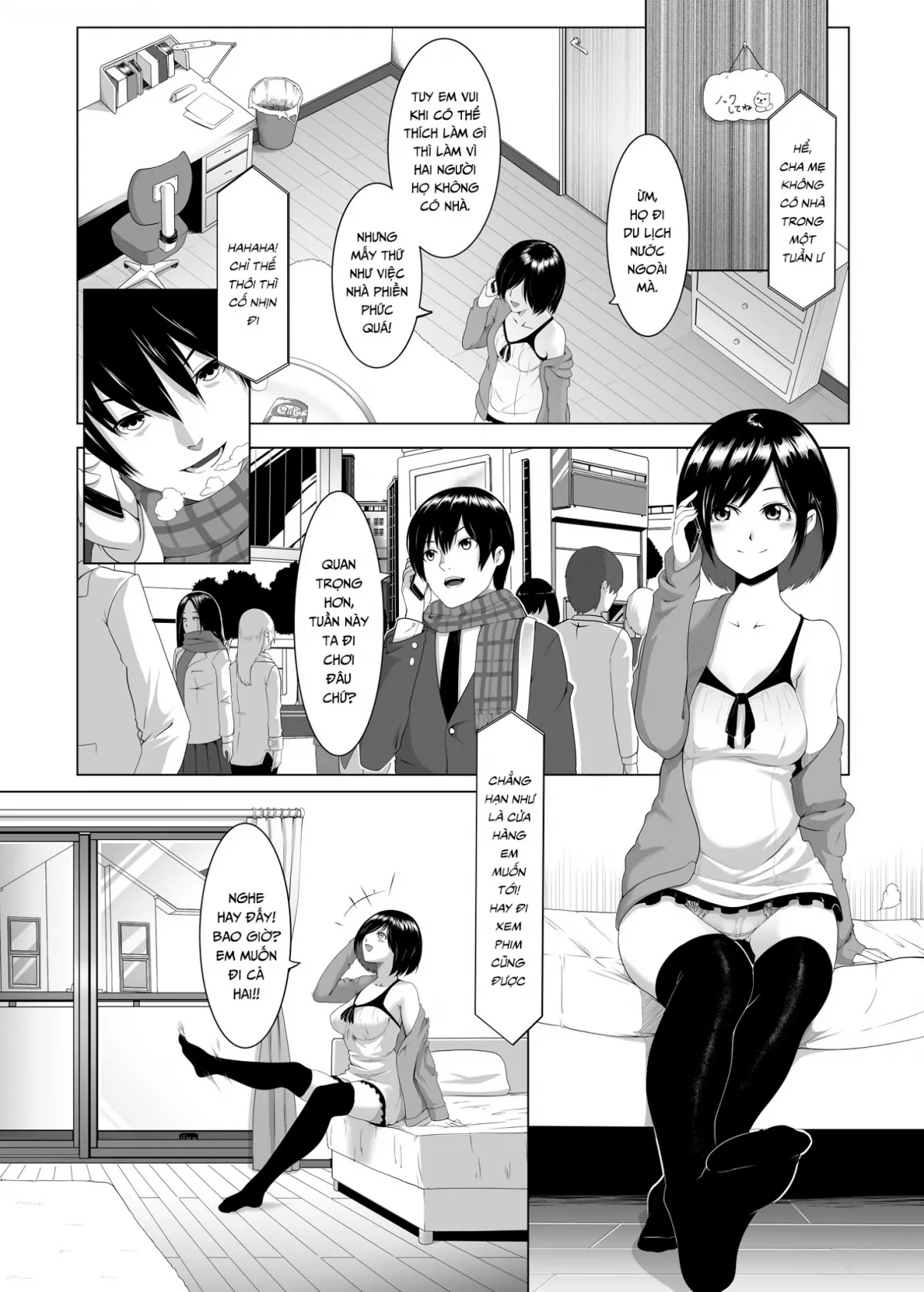 HentaiVN.net - Ảnh 3 - JK (Jitaku Kankin) SEX - Oneshot