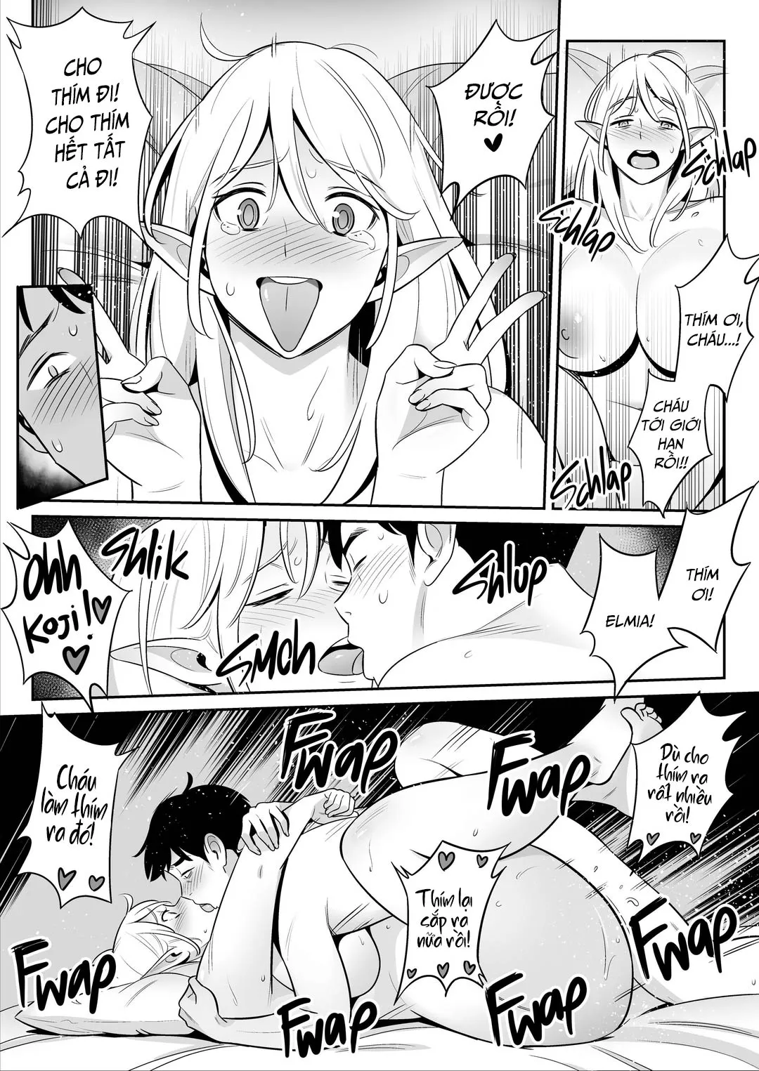 HentaiVN.net - Ảnh 59 - Ham muốn thím elf của tôi bùng nổ! - Oneshot