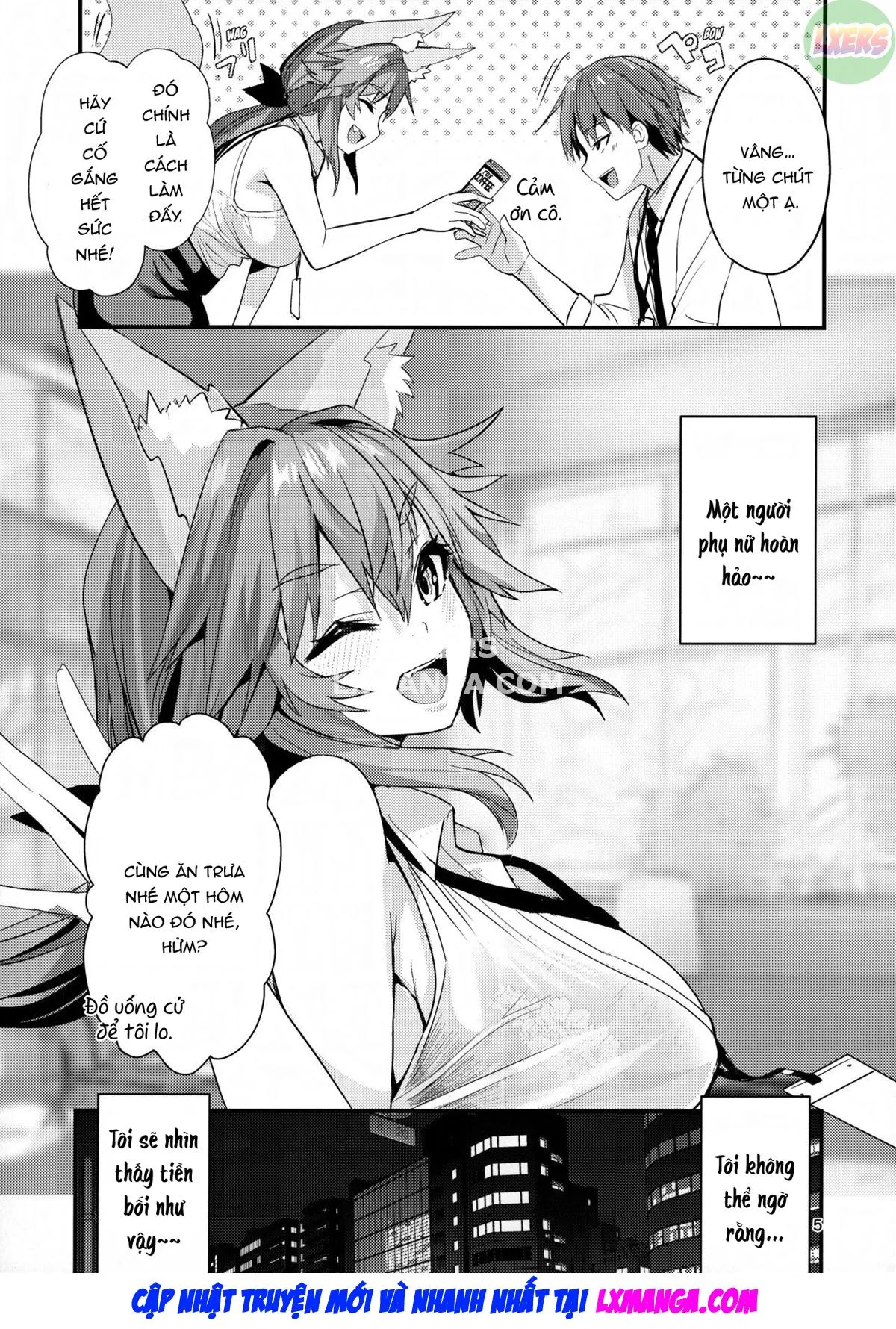 HentaiVN.net - Ảnh 7 - Senpai Office Worker Tamamo [Senpai OL Tamamo-San] - Oneshot
