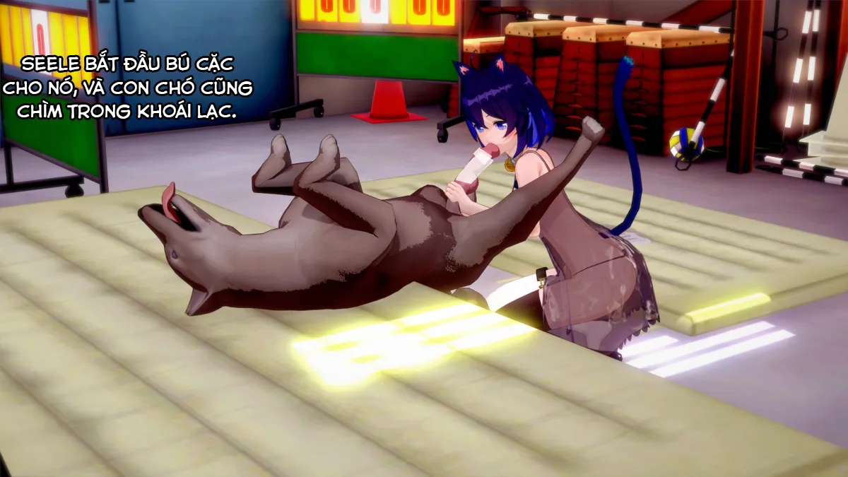 HentaiVN.net - Ảnh 38 - Mèo Seele và chó. (Honkai Impact) [小猫与狗狗] - Oneshot