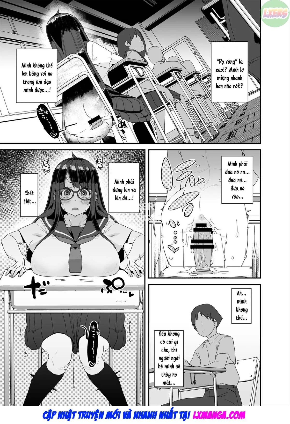 HentaiVN.net - Ảnh 41 - A Story About a Slutty, Big-Breasted JC Who Masturbates in School [Dosukebe Kyonyuu JC ga Kounai Onanie Suru Hanashi] - Oneshot
