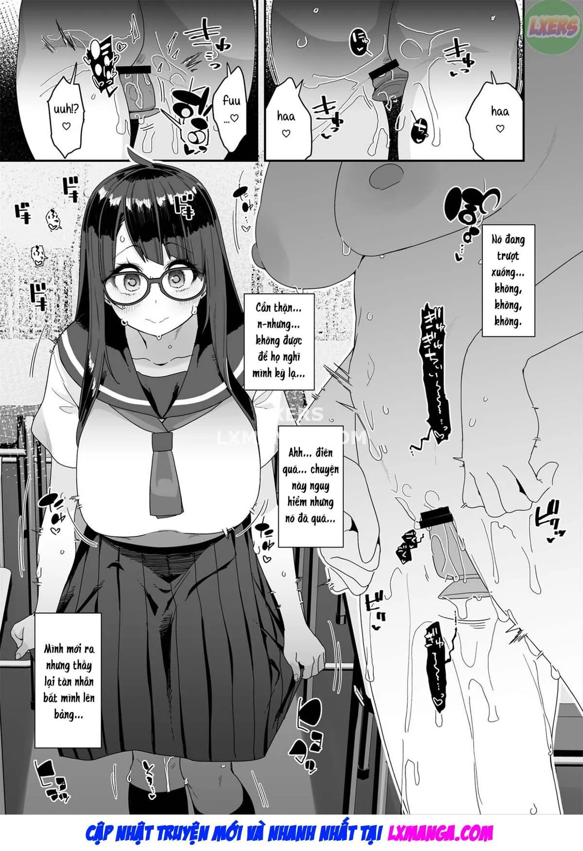 HentaiVN.net - Ảnh 45 - A Story About a Slutty, Big-Breasted JC Who Masturbates in School [Dosukebe Kyonyuu JC ga Kounai Onanie Suru Hanashi] - Oneshot